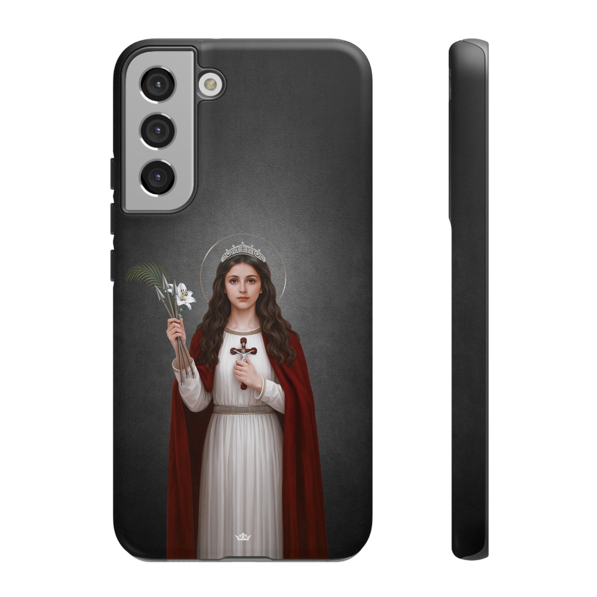 St. Philomena Hard Phone Case (Dark) - Venxara