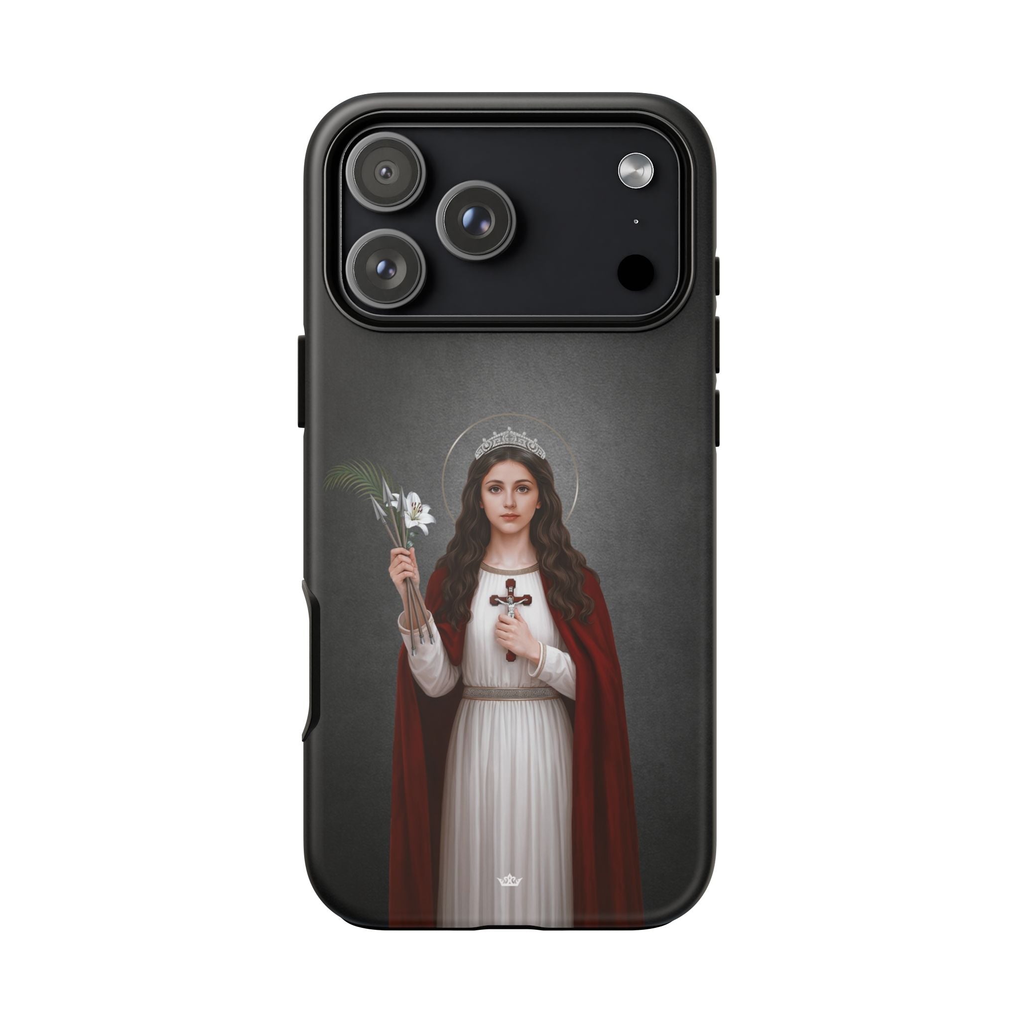 St. Philomena Hard Phone Case (Dark) - Venxara