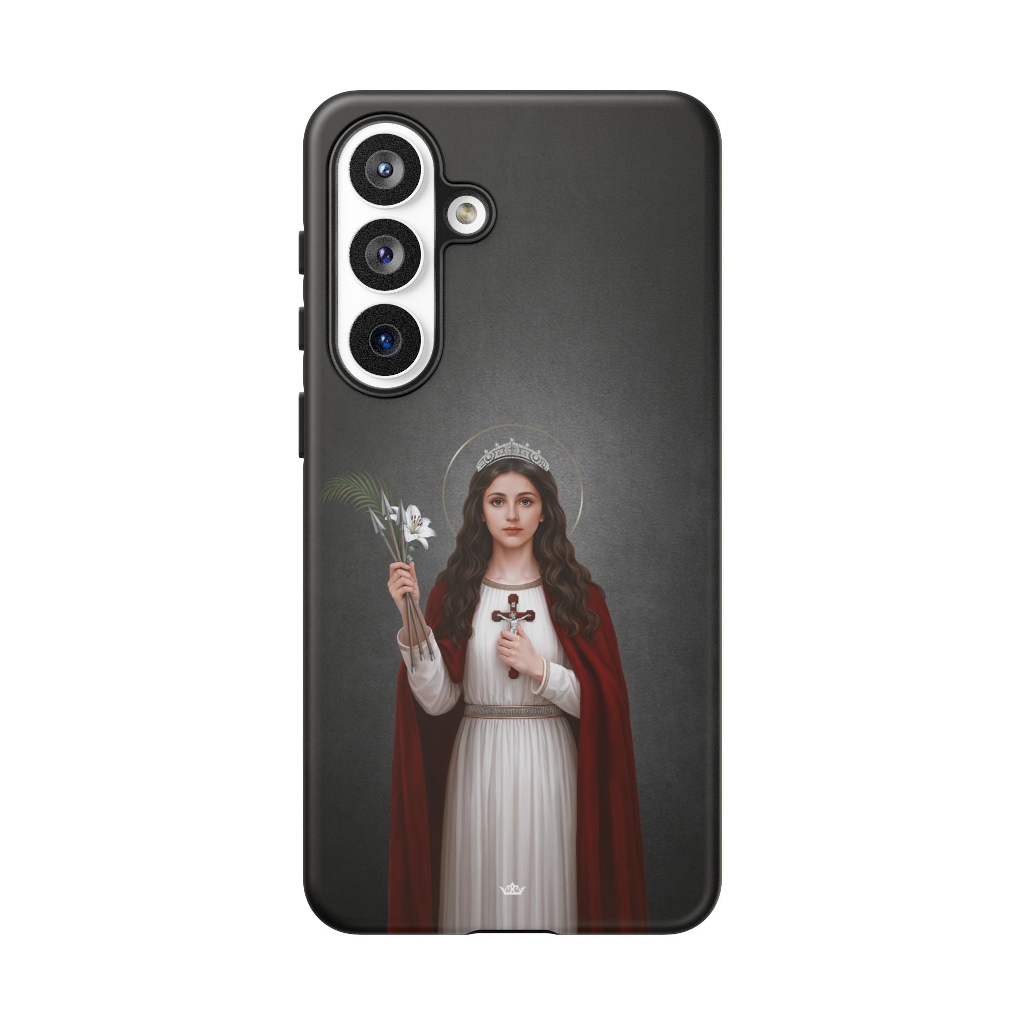 St. Philomena Hard Phone Case (Dark) - Venxara