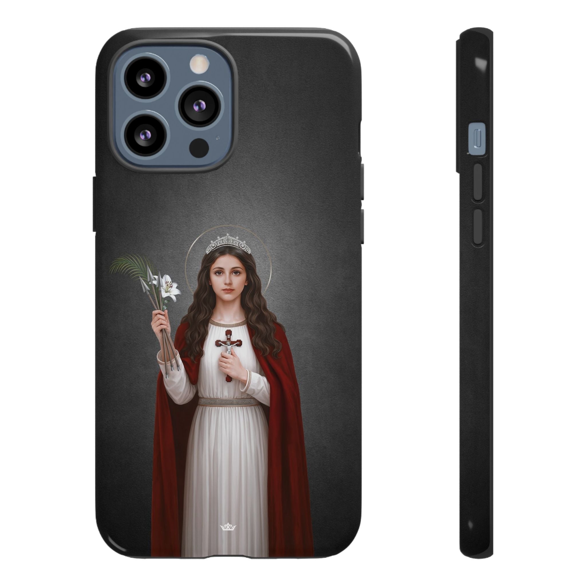 St. Philomena Hard Phone Case (Dark) - Venxara