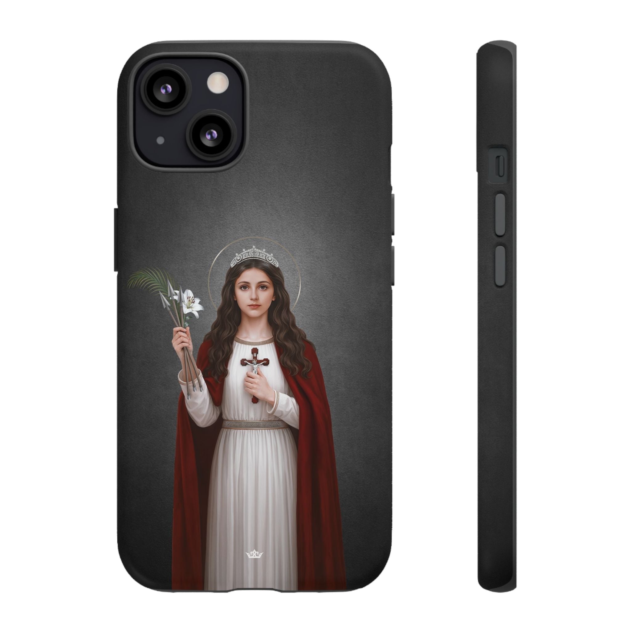 St. Philomena Hard Phone Case (Dark) - Venxara