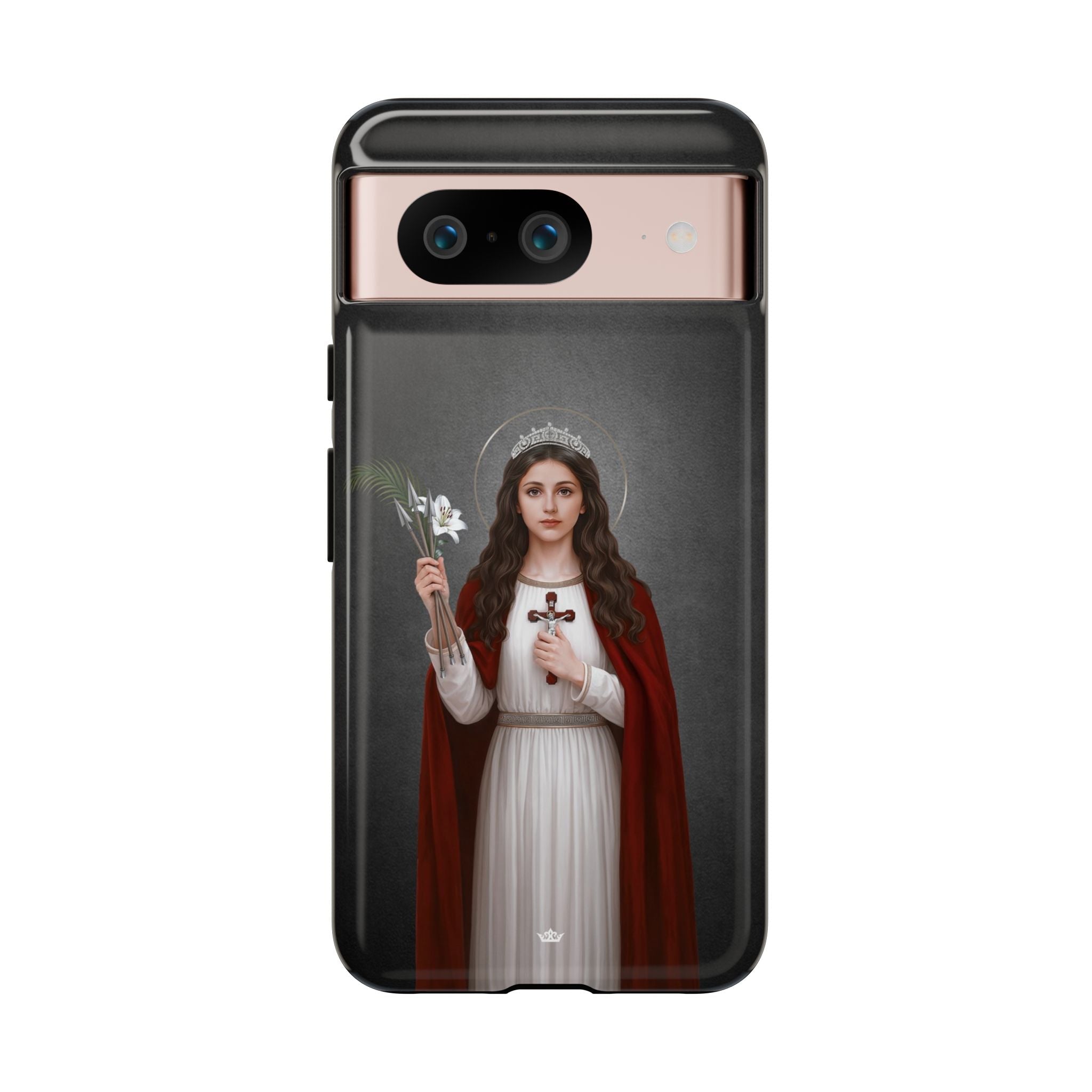 St. Philomena Hard Phone Case (Dark) - Venxara