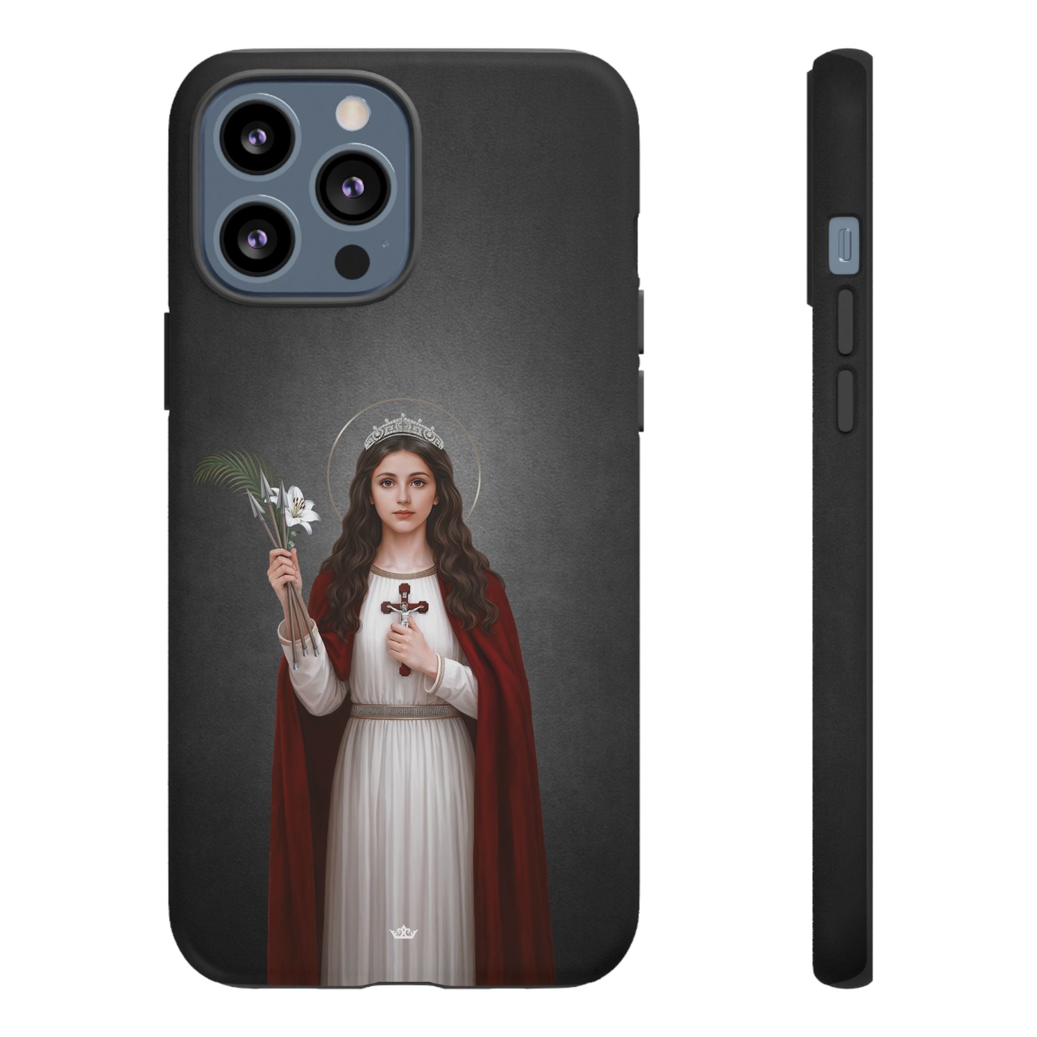 St. Philomena Hard Phone Case (Dark) - Venxara