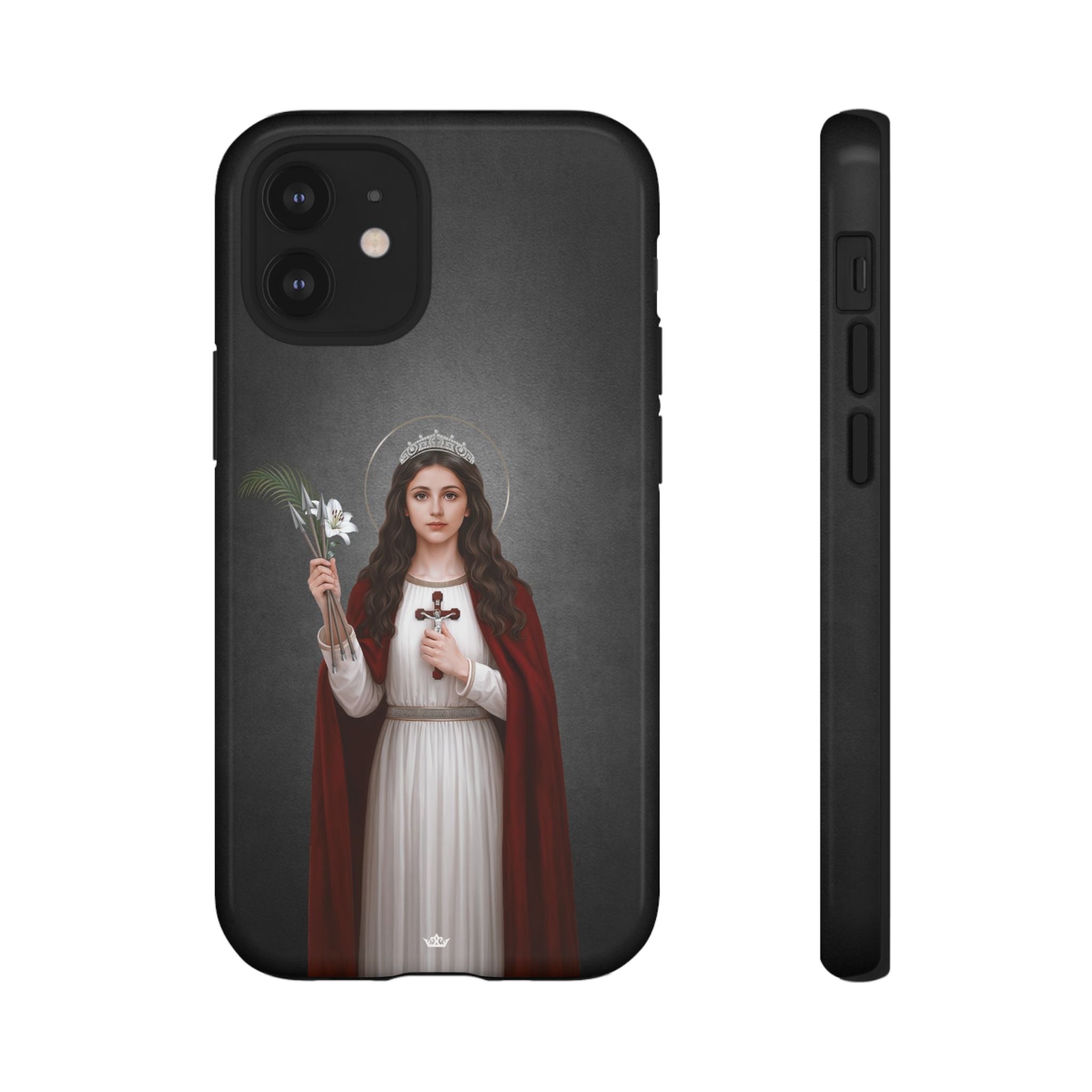 St. Philomena Hard Phone Case (Dark) - Venxara