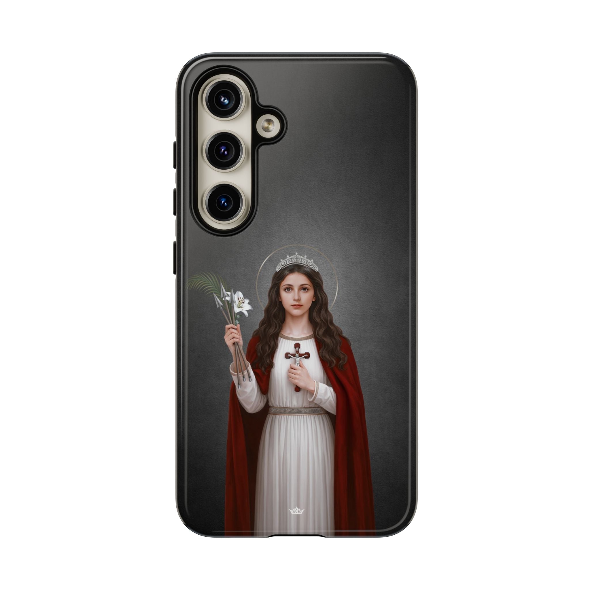 St. Philomena Hard Phone Case (Dark) - Venxara