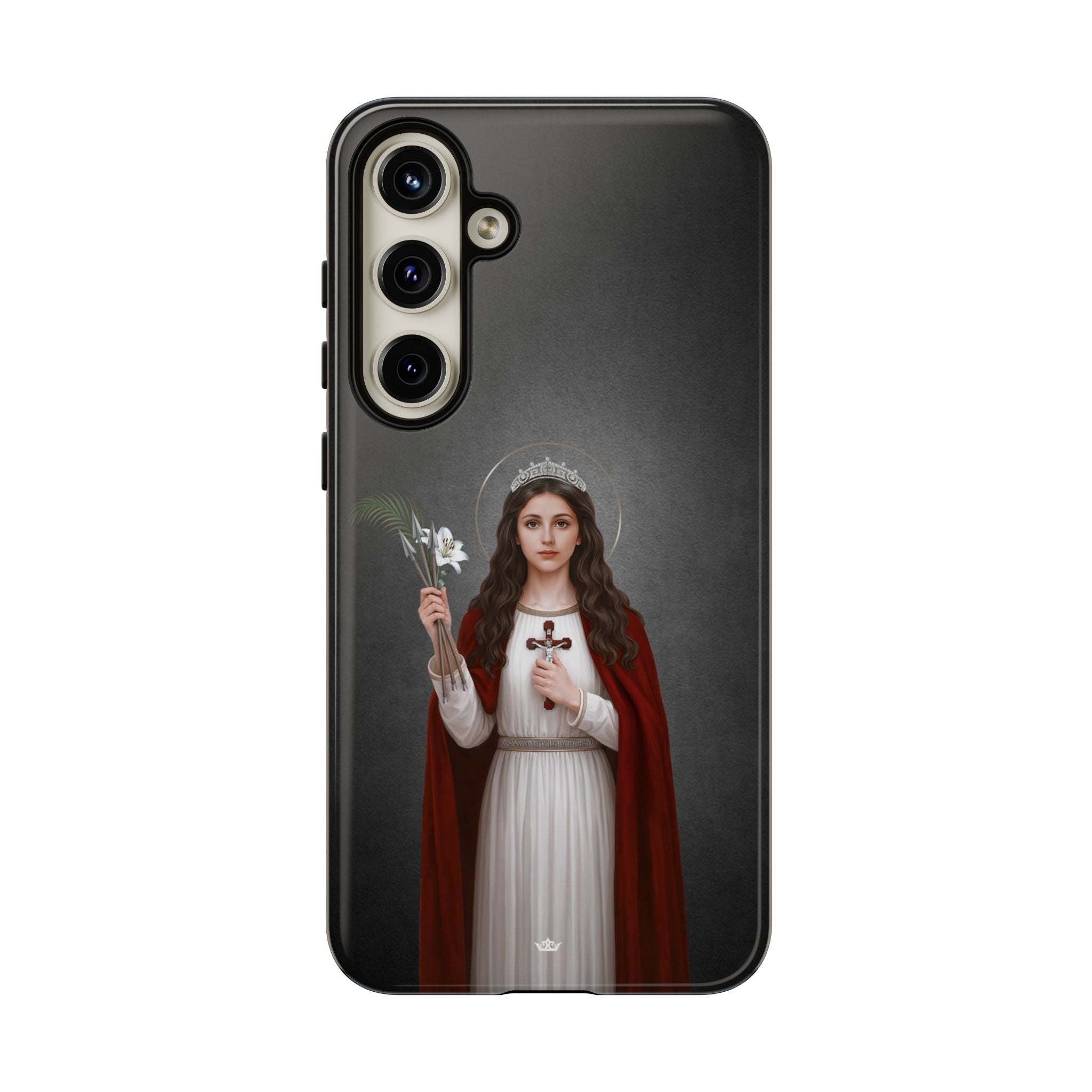 St. Philomena Hard Phone Case (Dark) - Venxara
