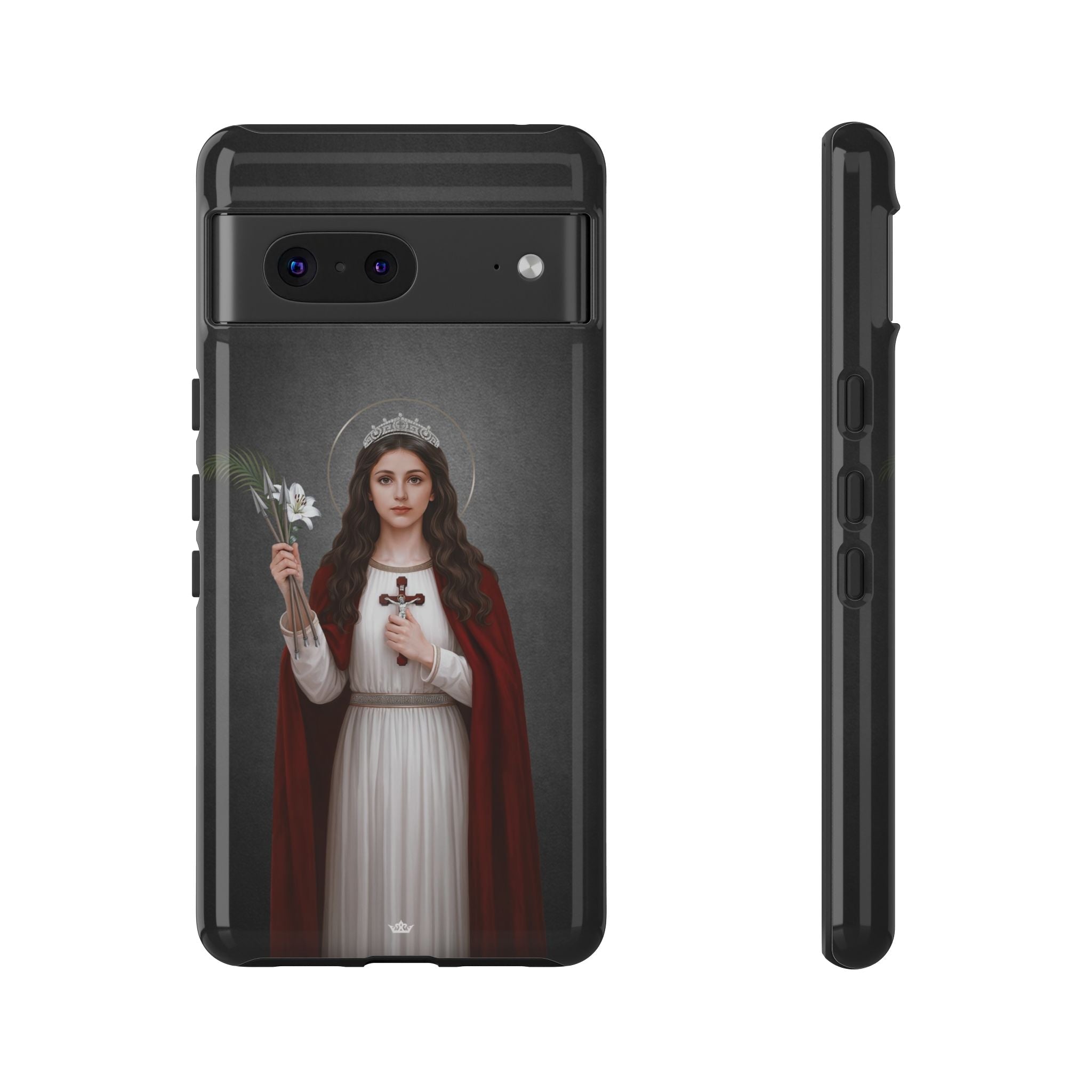 St. Philomena Hard Phone Case (Dark) - Venxara