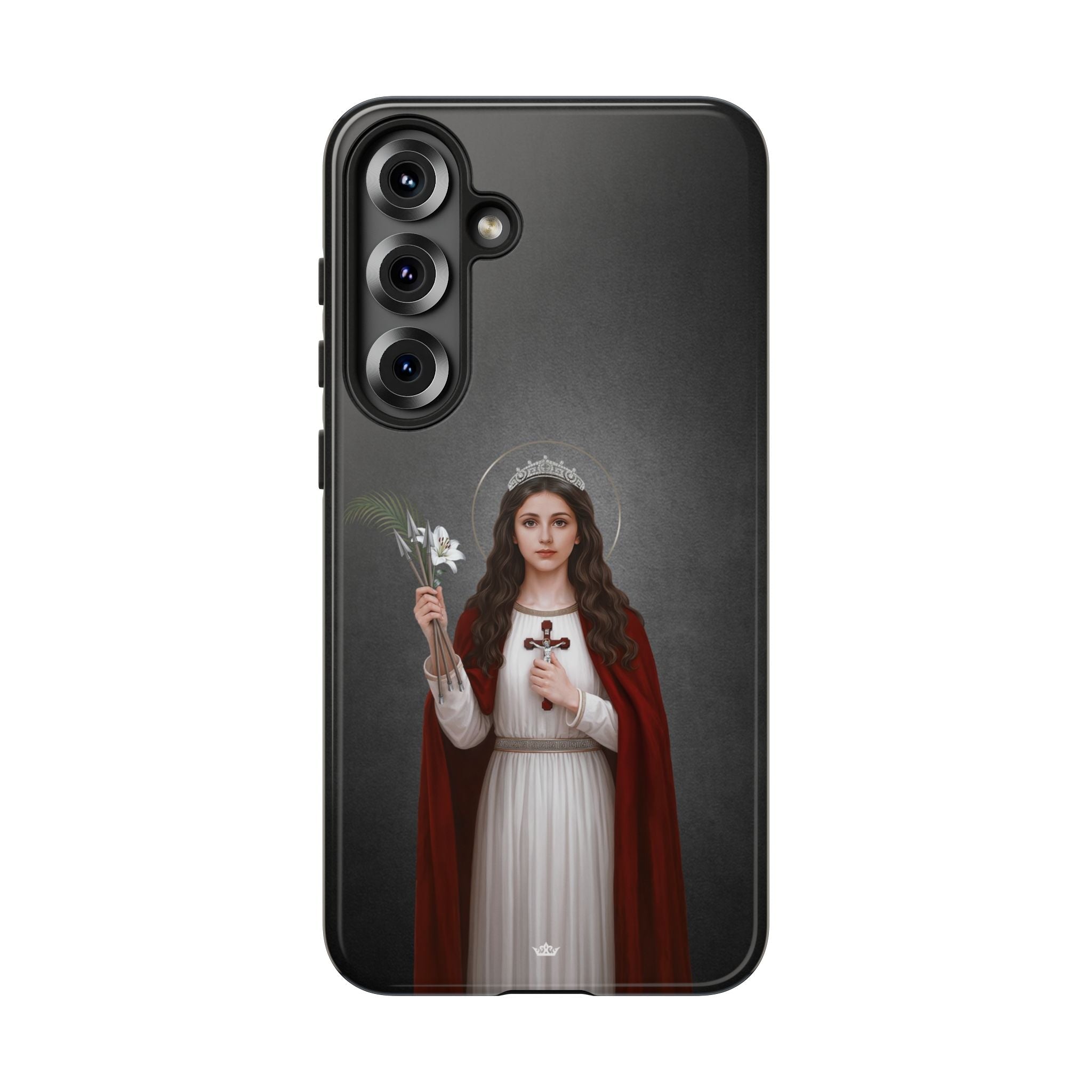 St. Philomena Hard Phone Case (Dark) - Venxara