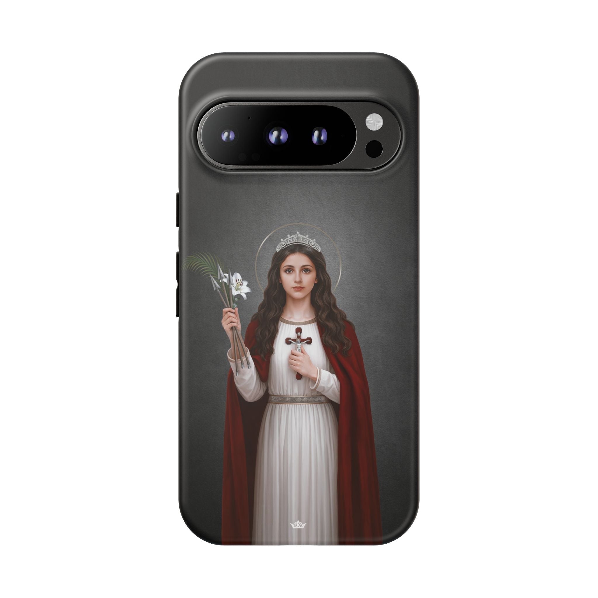 St. Philomena Hard Phone Case (Dark) - Venxara