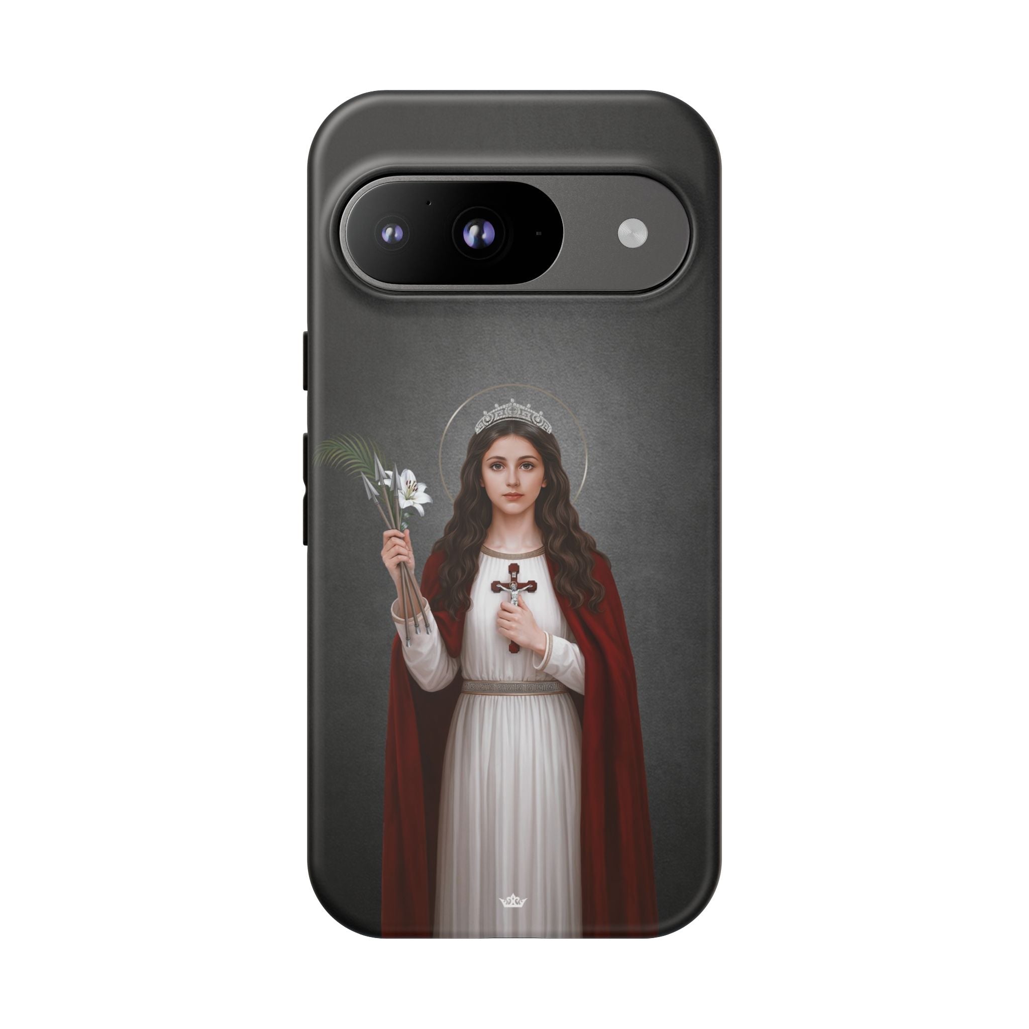 St. Philomena Hard Phone Case (Dark) - Venxara