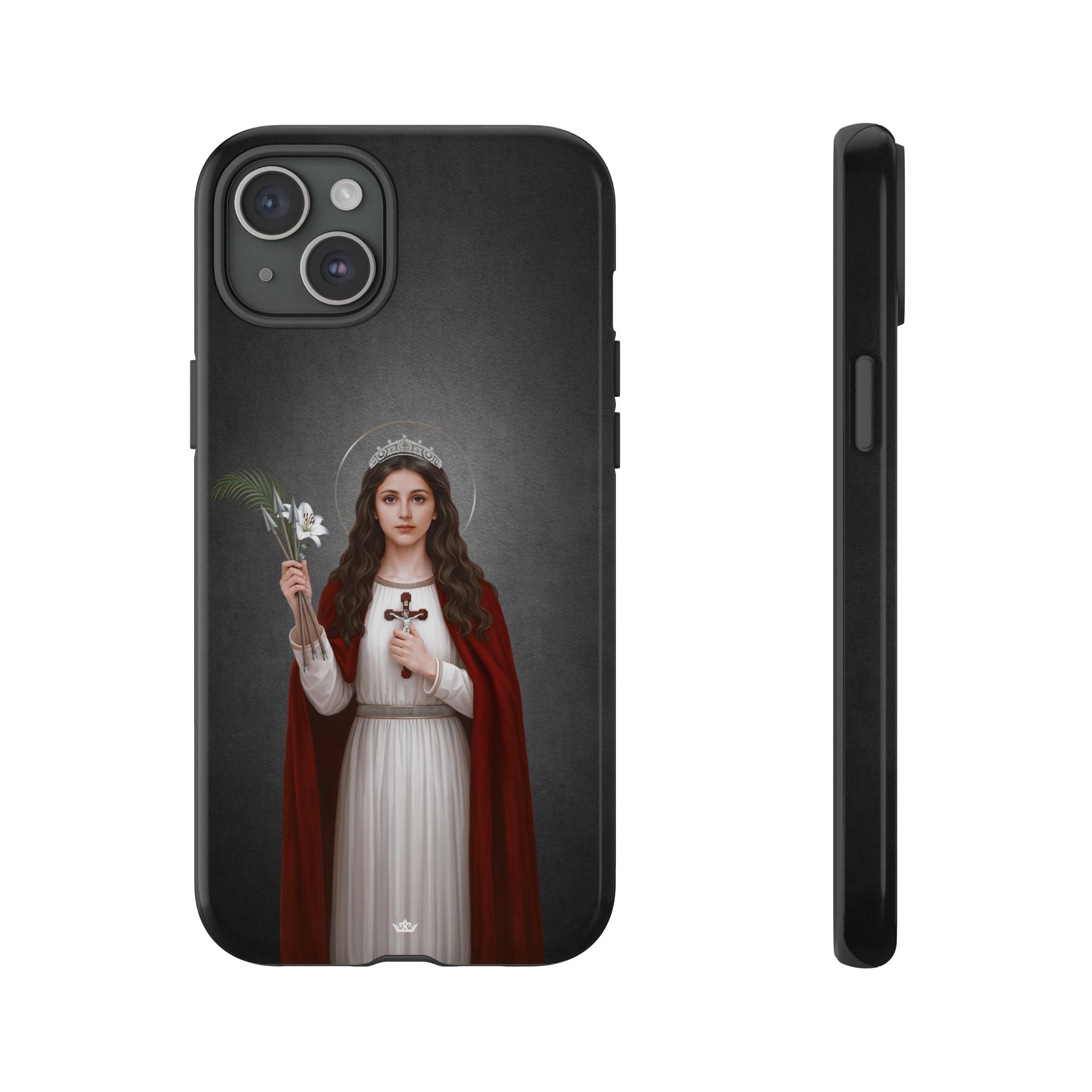 St. Philomena Hard Phone Case (Dark) - Venxara