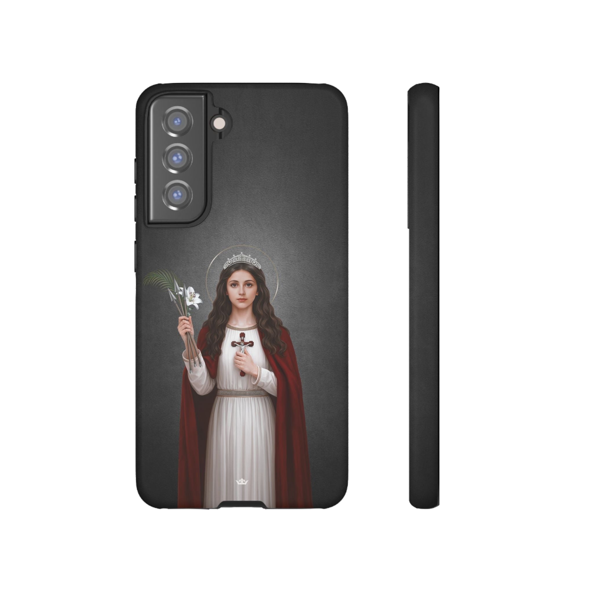 St. Philomena Hard Phone Case (Dark) - Venxara