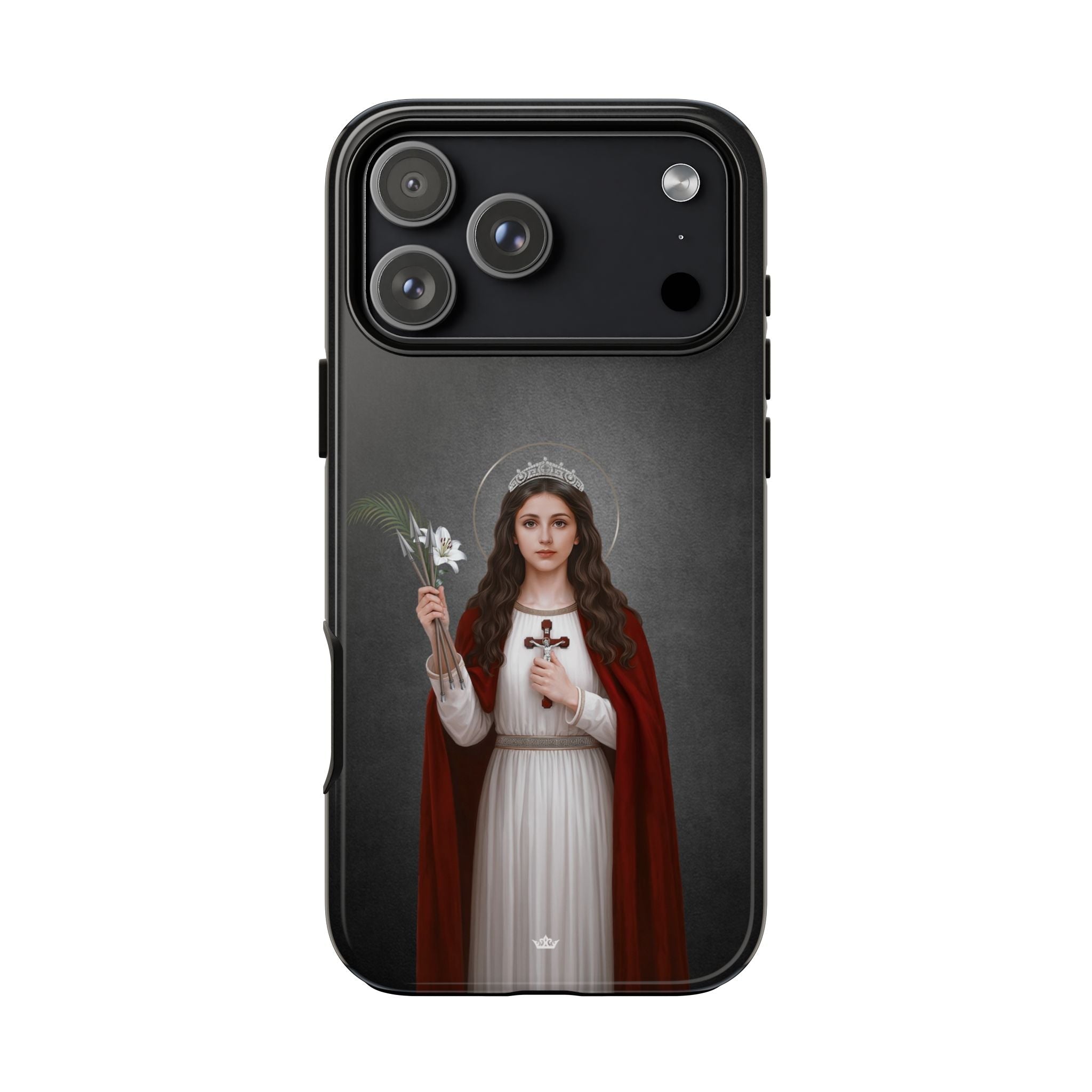 St. Philomena Hard Phone Case (Dark) - Venxara