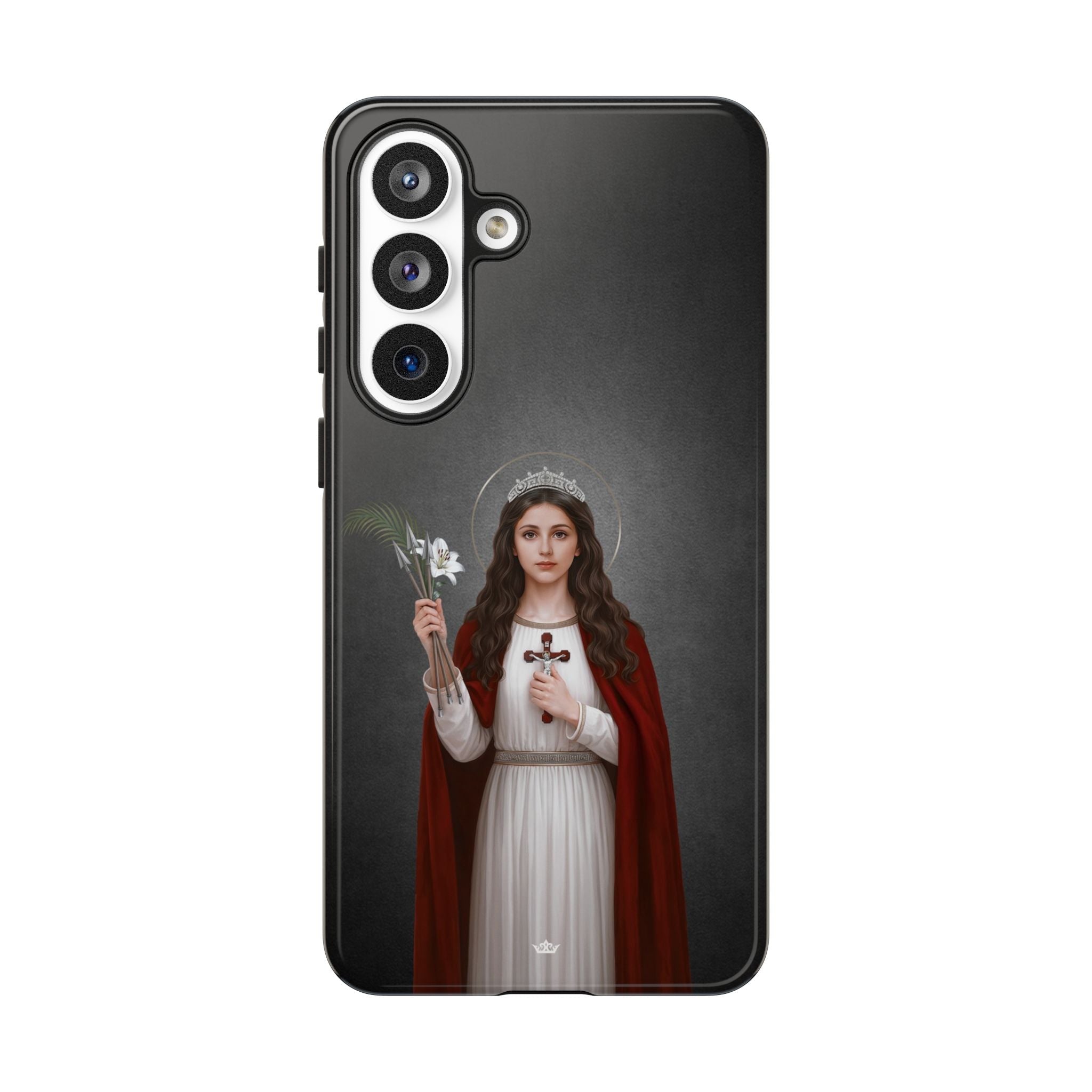 St. Philomena Hard Phone Case (Dark) - Venxara
