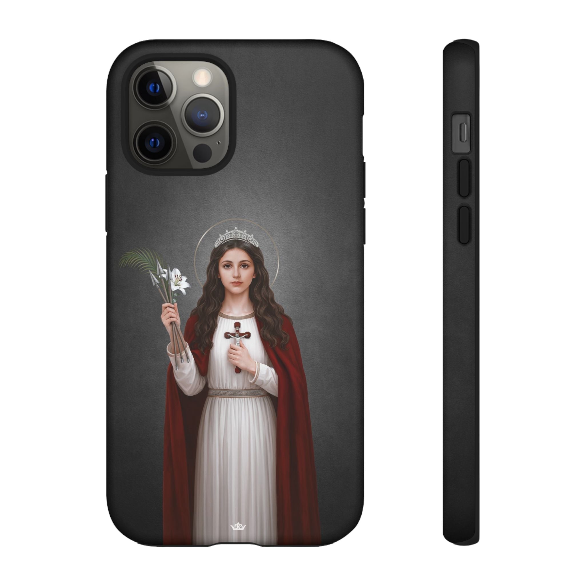 St. Philomena Hard Phone Case (Dark) - Venxara