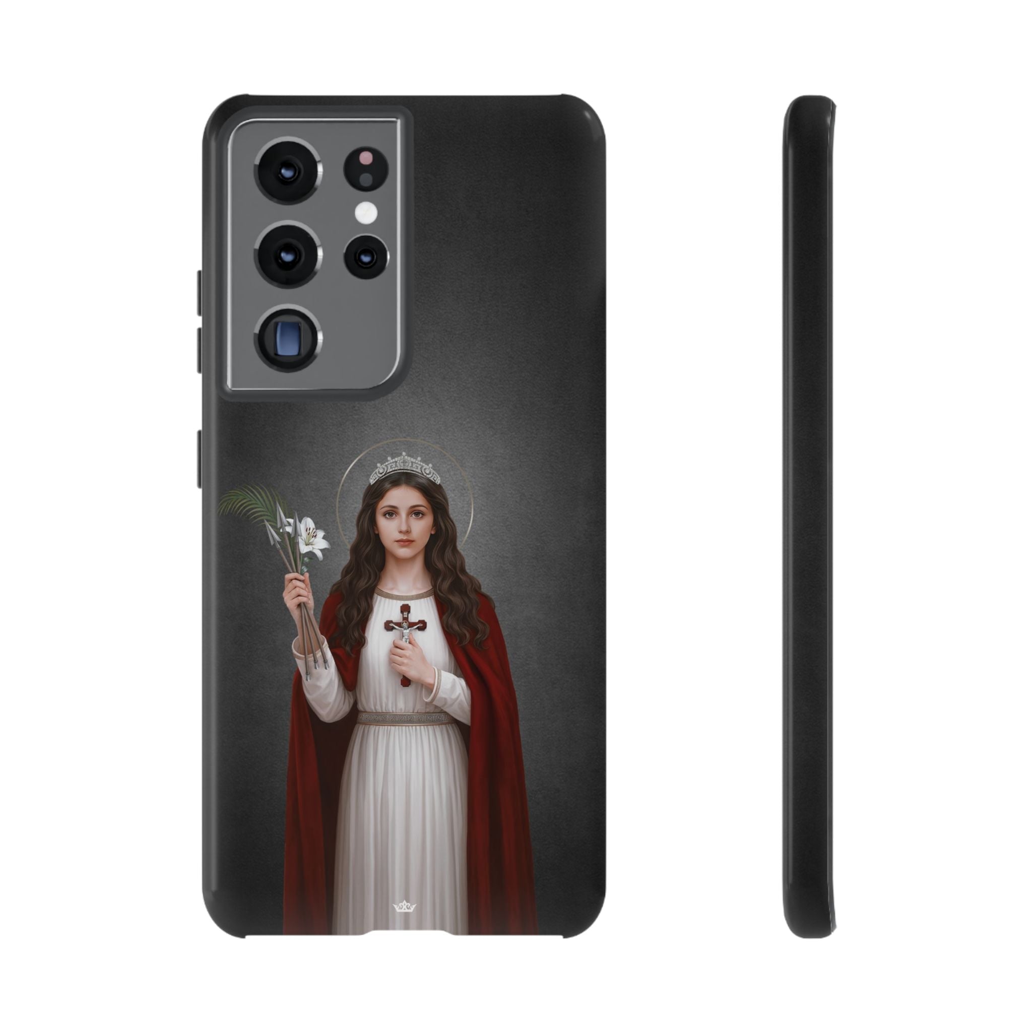 St. Philomena Hard Phone Case (Dark) - Venxara