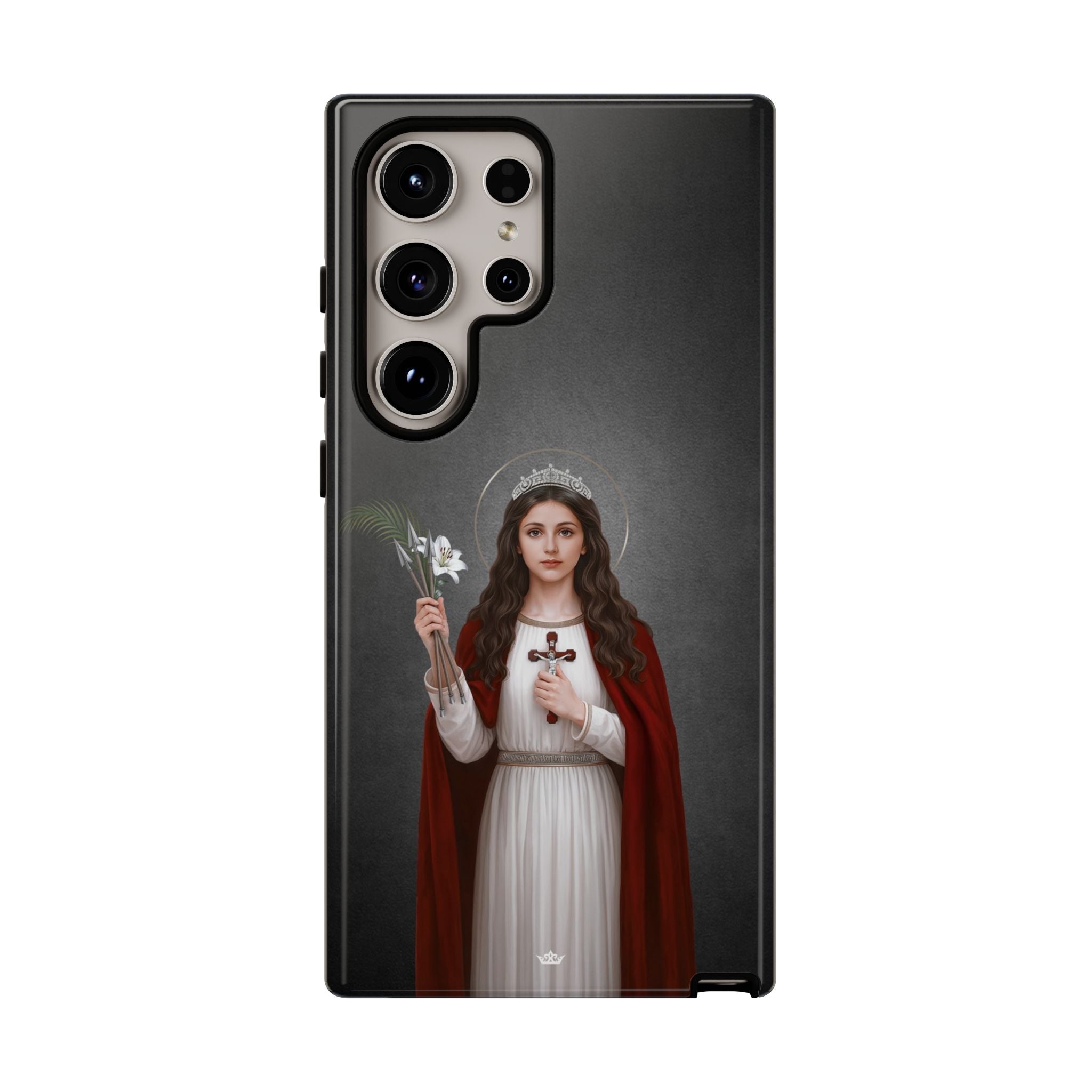 St. Philomena Hard Phone Case (Dark) - Venxara