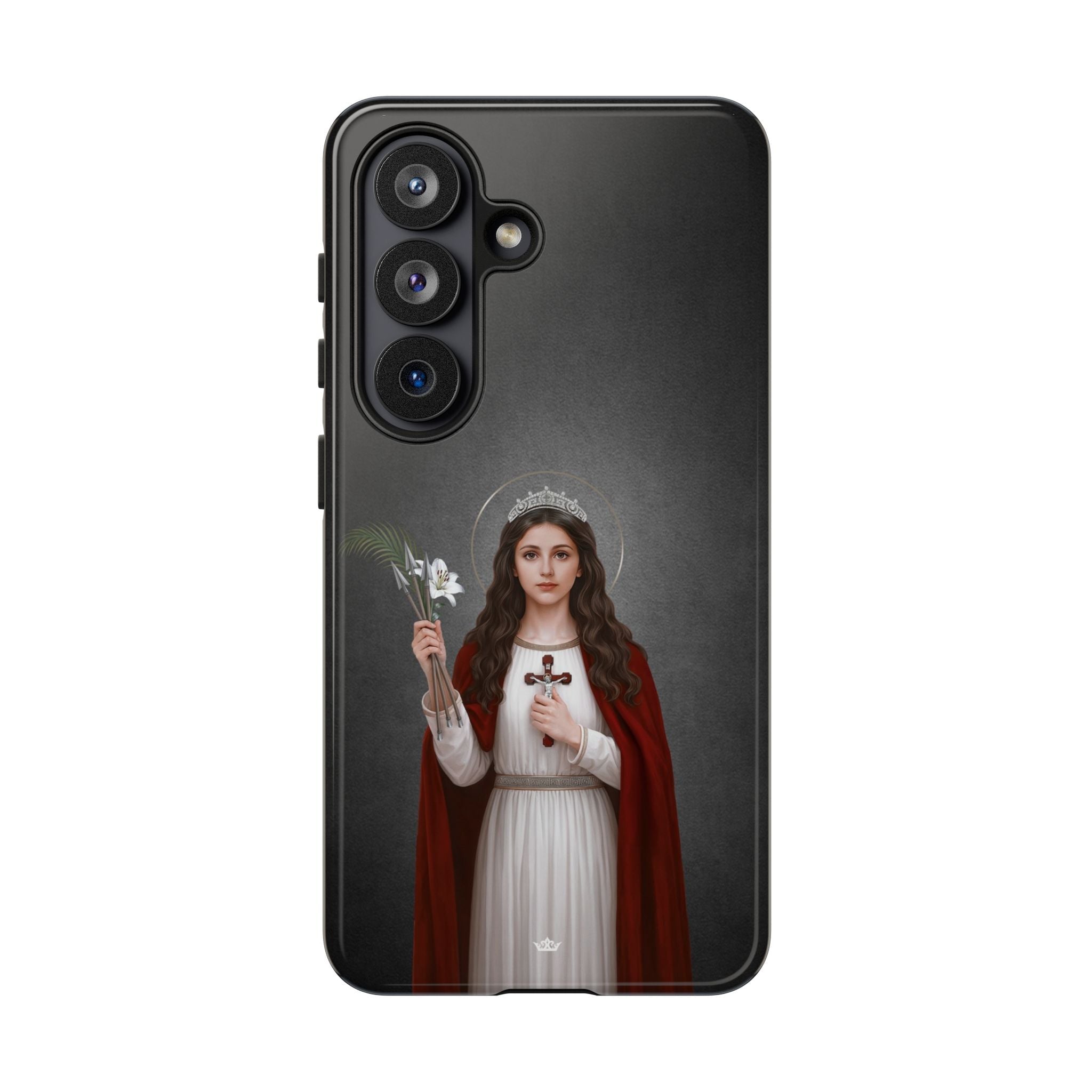 St. Philomena Hard Phone Case (Dark) - Venxara