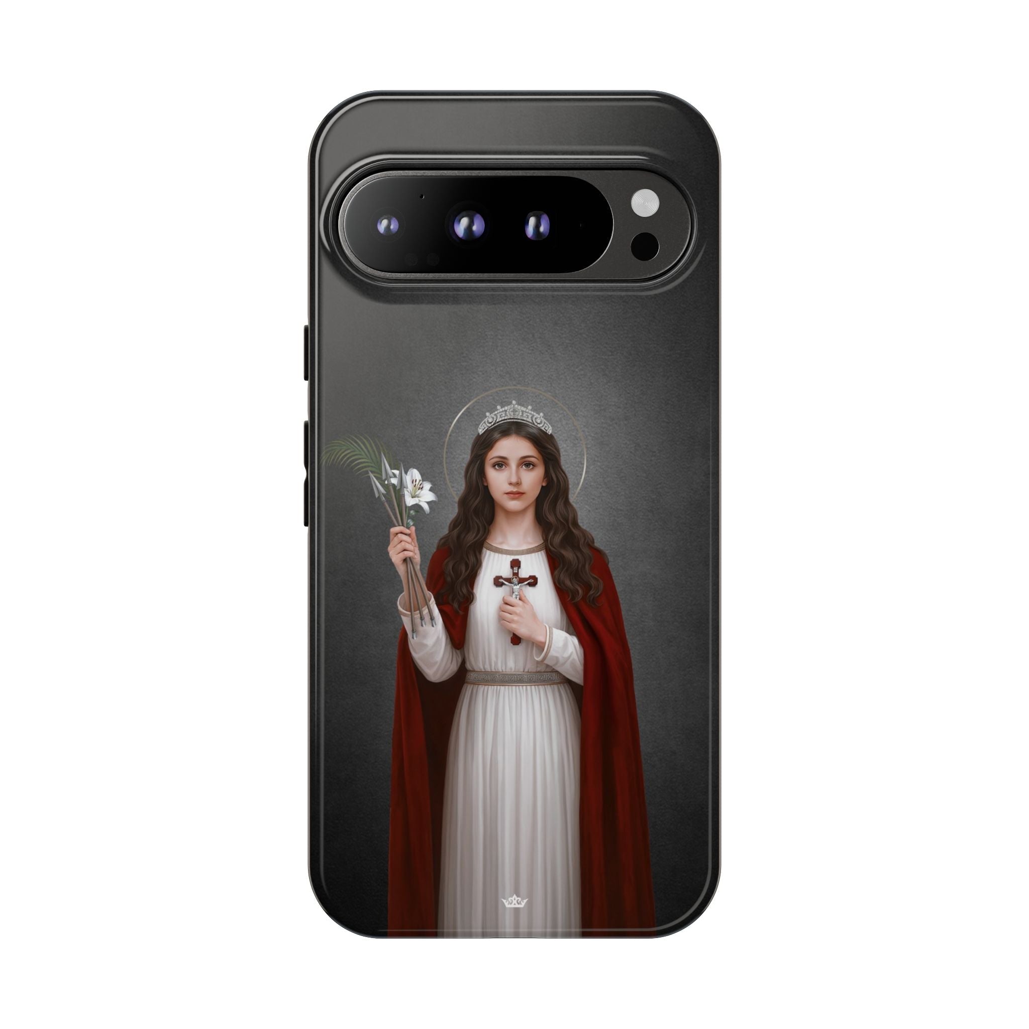 St. Philomena Hard Phone Case (Dark) - Venxara