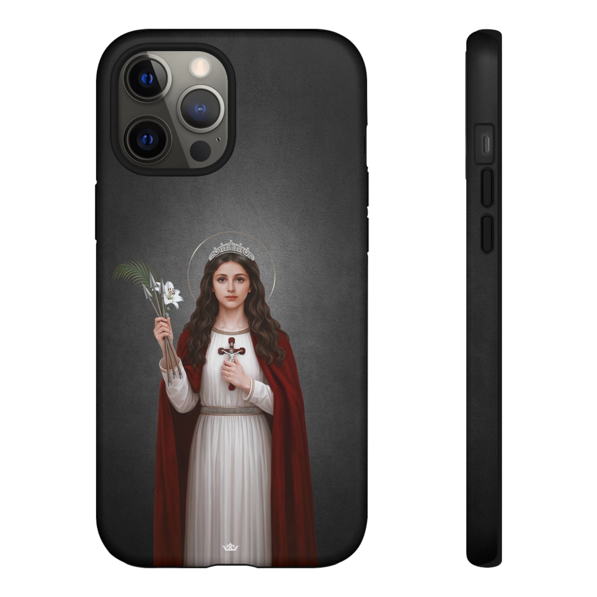 St. Philomena Hard Phone Case (Dark) - Venxara