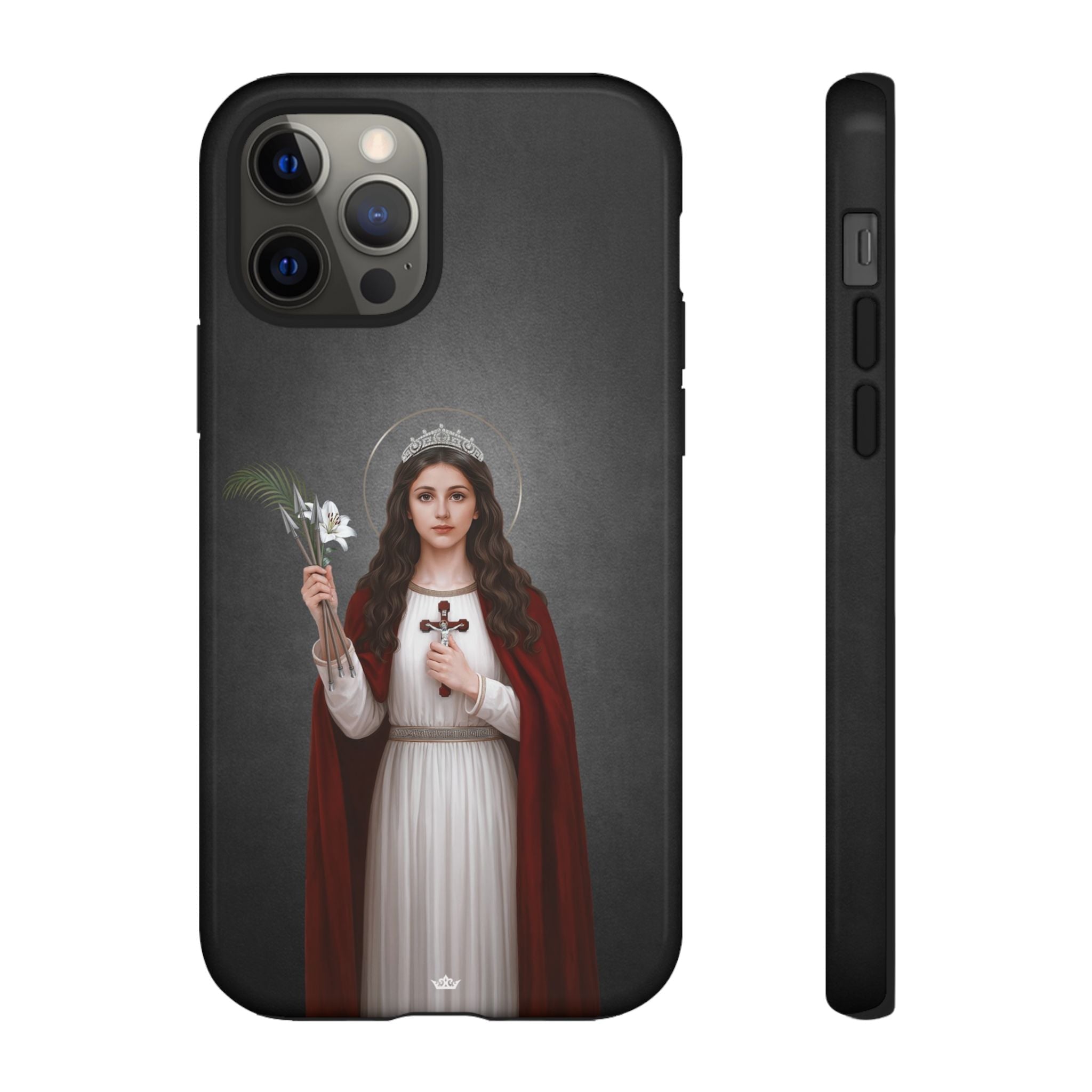 St. Philomena Hard Phone Case (Dark) - Venxara