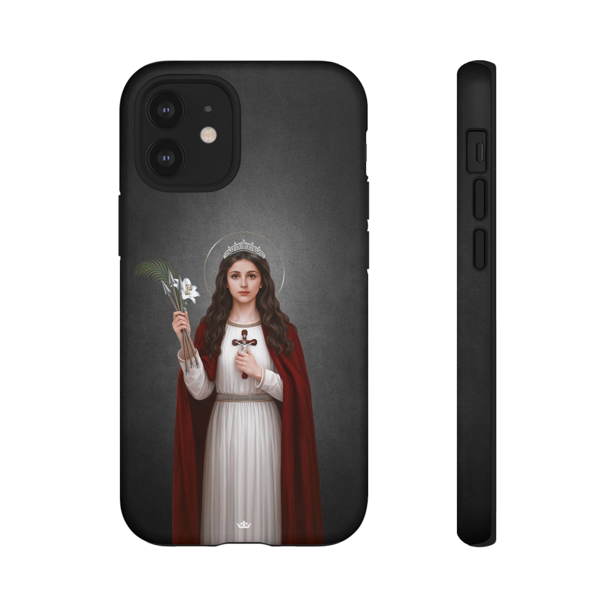 St. Philomena Hard Phone Case (Dark) - Venxara