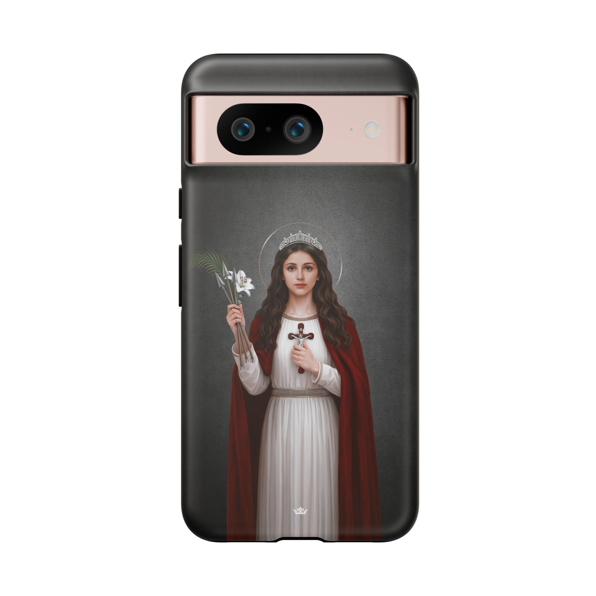 St. Philomena Hard Phone Case (Dark) - Venxara
