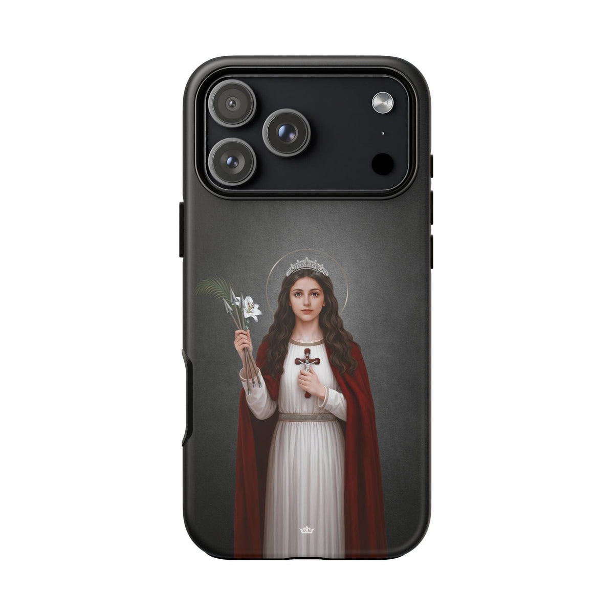 St. Philomena Hard Phone Case (Dark) Copyright VENXARA