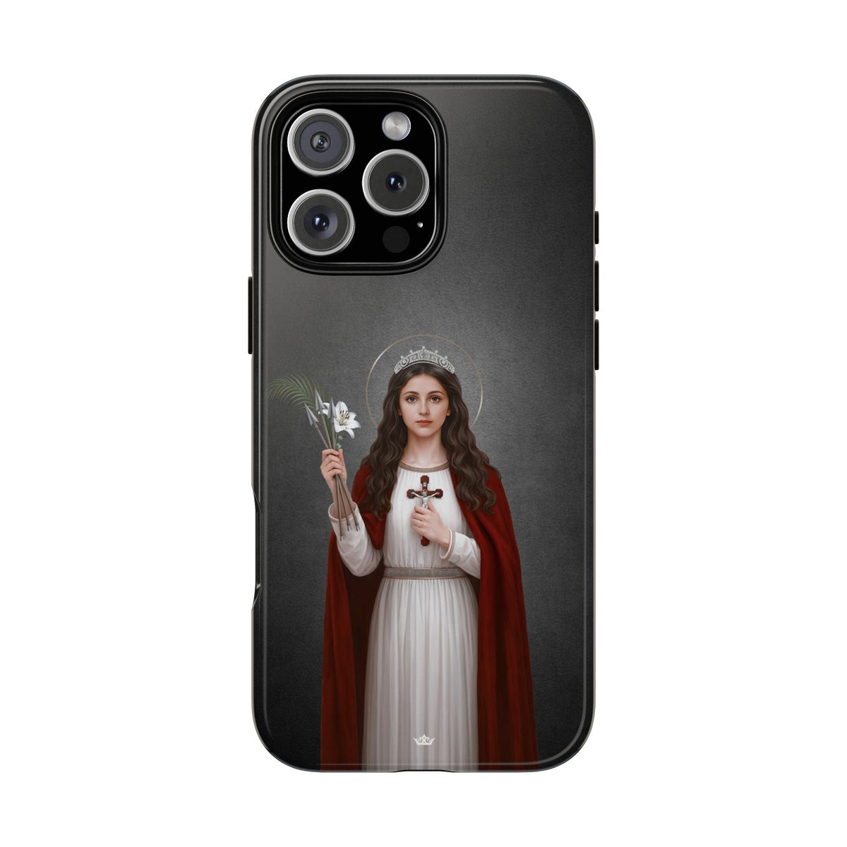 St. Philomena Hard Phone Case (Dark) Copyright VENXARA