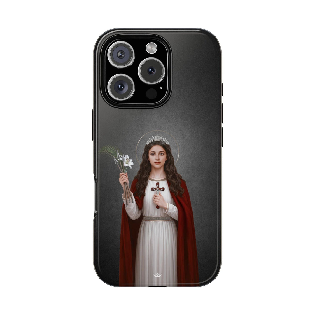 St. Philomena Hard Phone Case (Dark) Copyright VENXARA