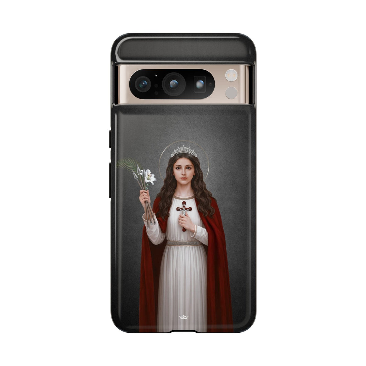 St. Philomena Hard Phone Case (Dark) Copyright VENXARA