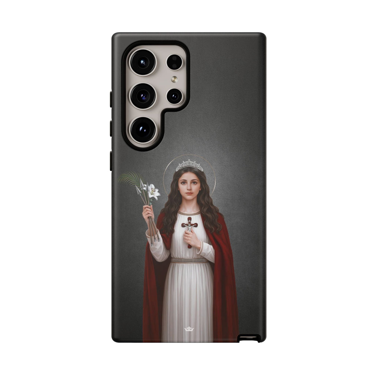 St. Philomena Hard Phone Case (Dark) Copyright VENXARA