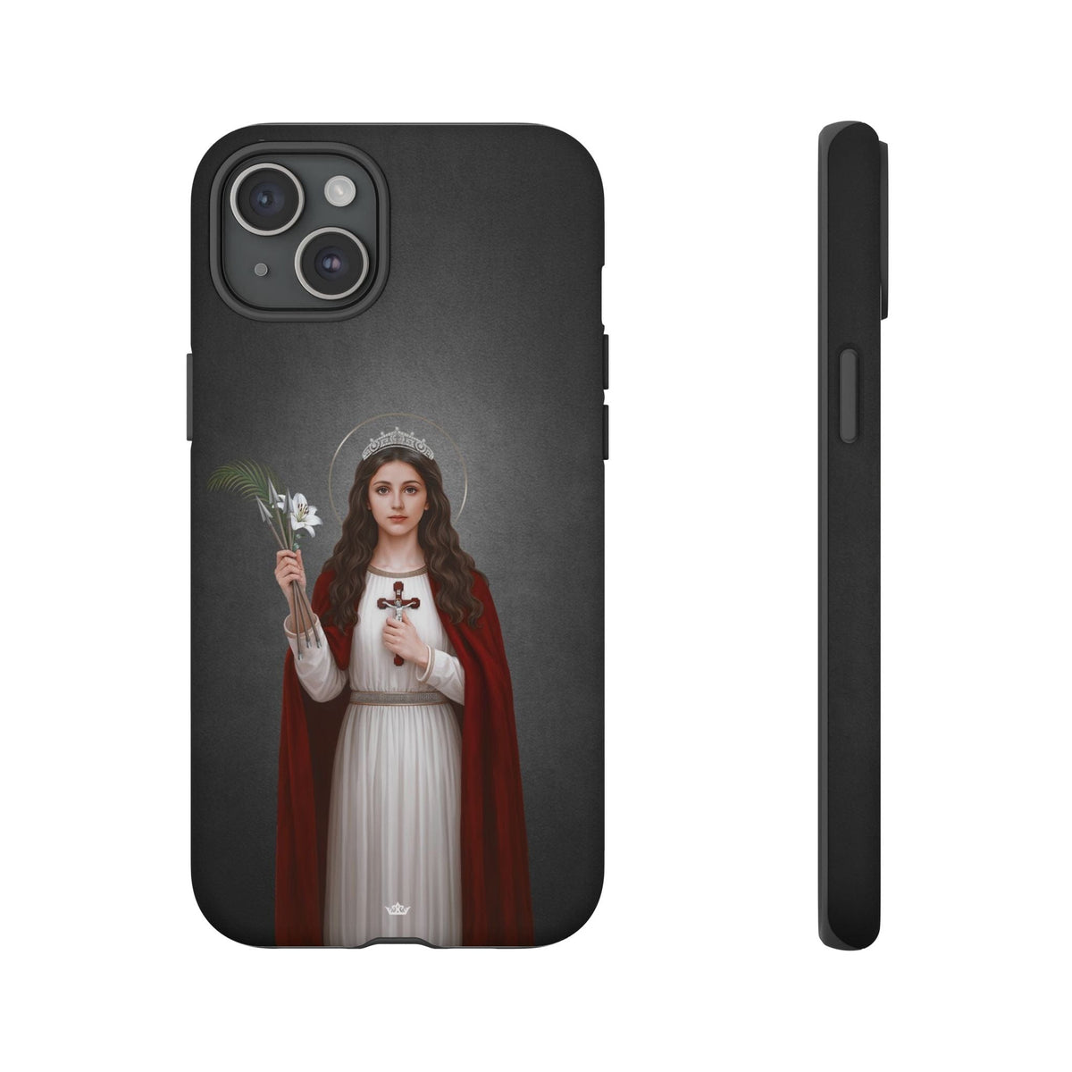 St. Philomena Hard Phone Case (Dark) Copyright VENXARA