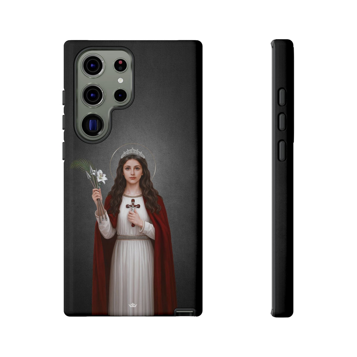St. Philomena Hard Phone Case (Dark) Copyright VENXARA