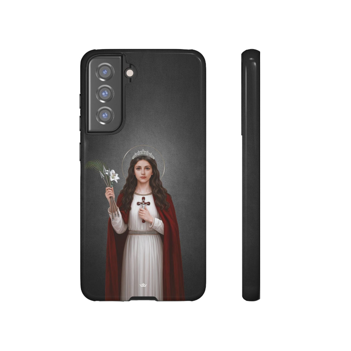 St. Philomena Hard Phone Case (Dark) Copyright VENXARA