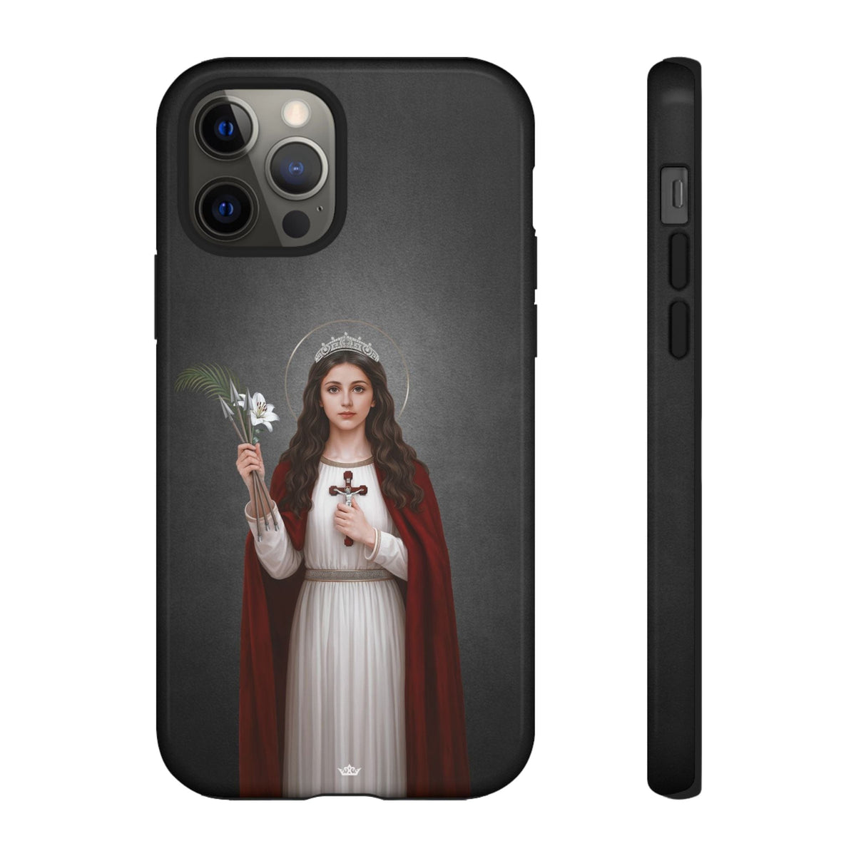 St. Philomena Hard Phone Case (Dark) Copyright VENXARA