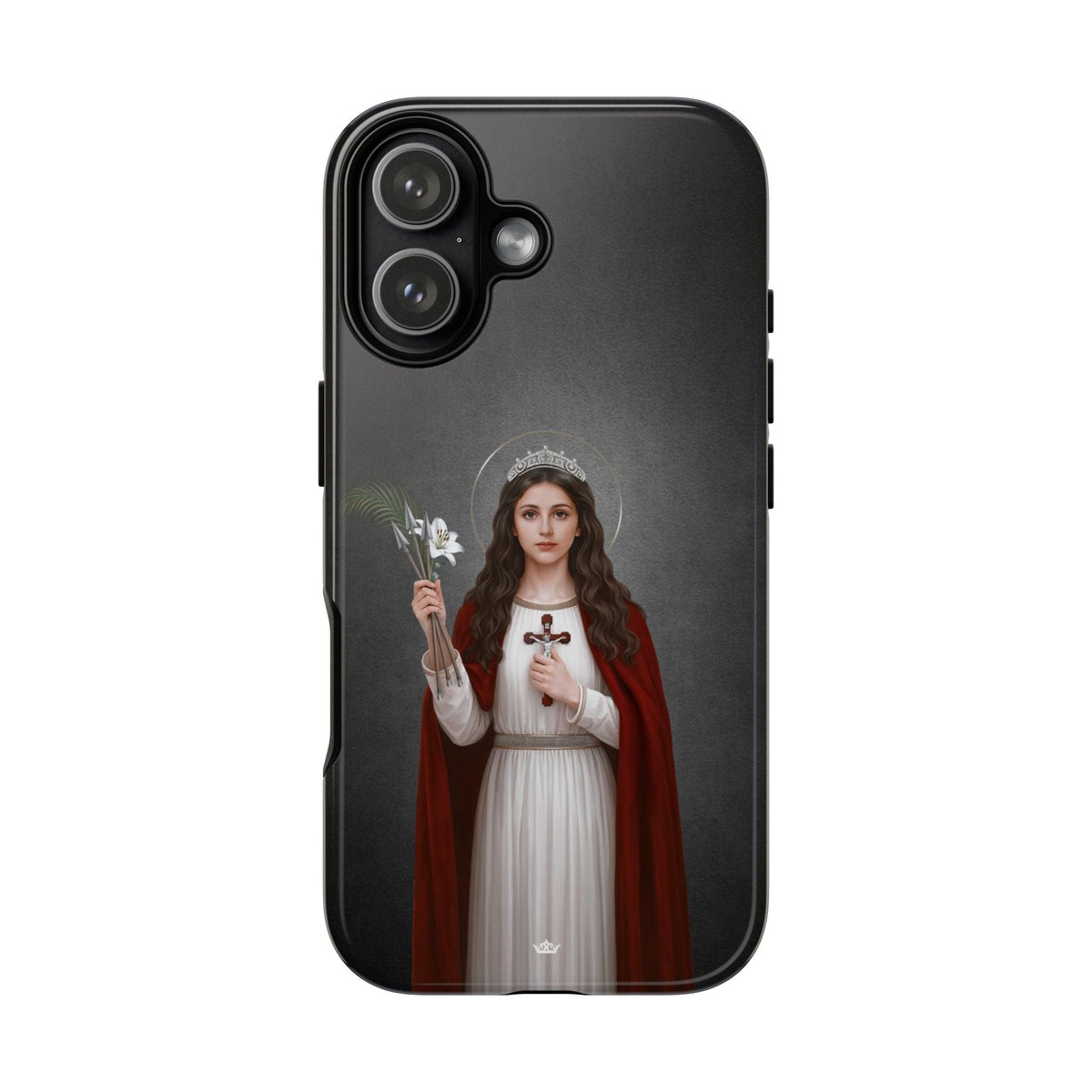 St. Philomena Hard Phone Case (Dark) Copyright VENXARA