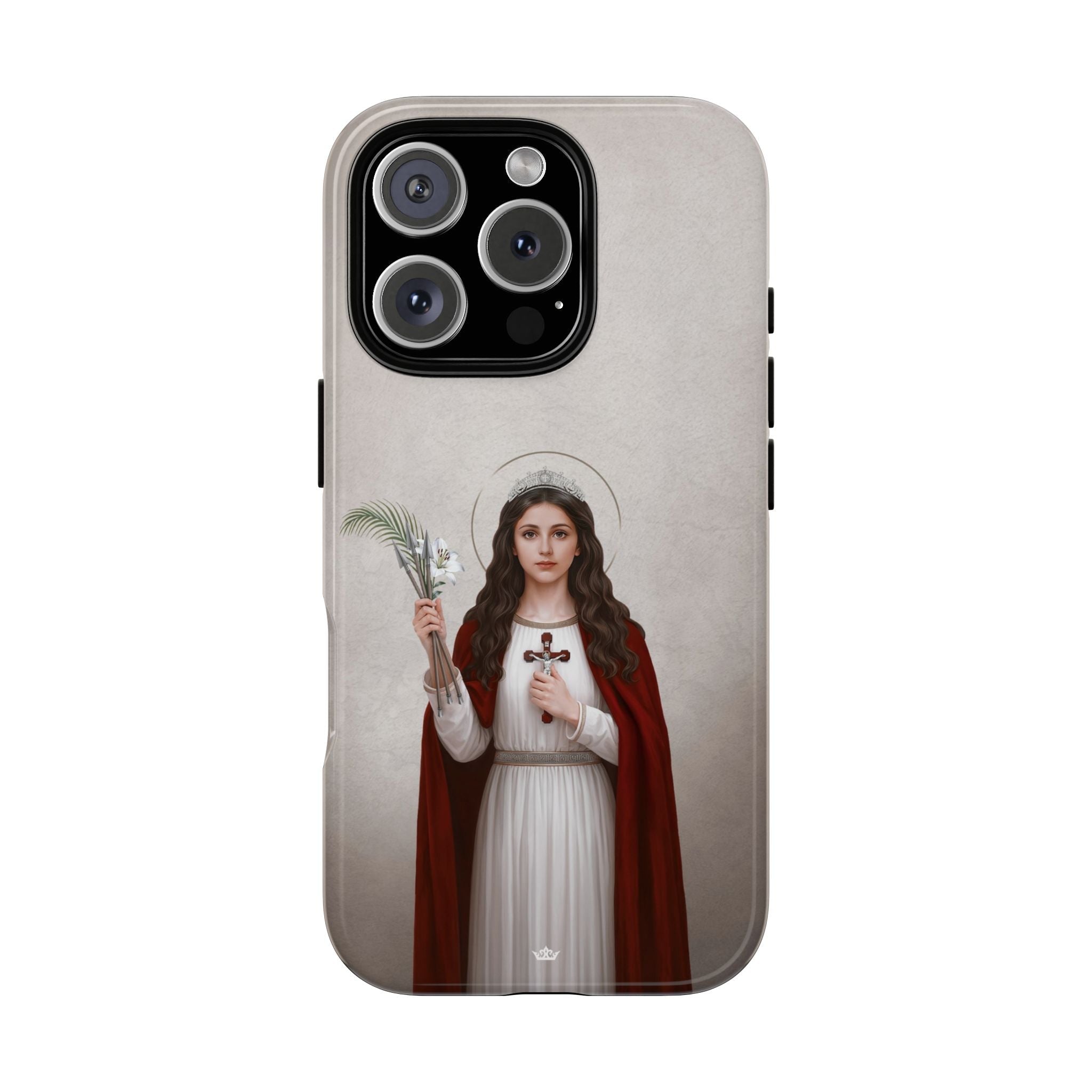 St. Philomena Hard Phone Case (Light) - Venxara