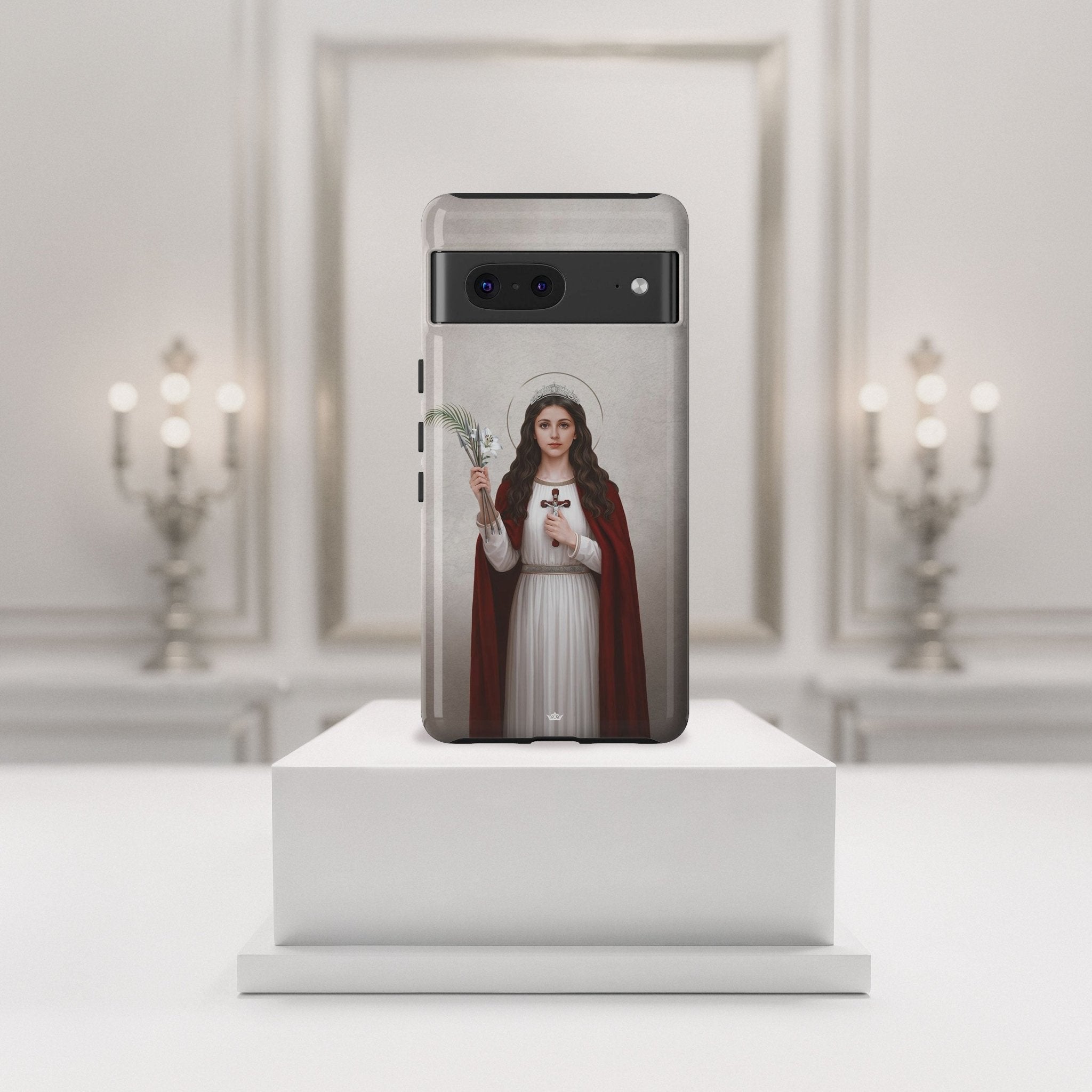 St. Philomena Hard Phone Case (Light) - Venxara