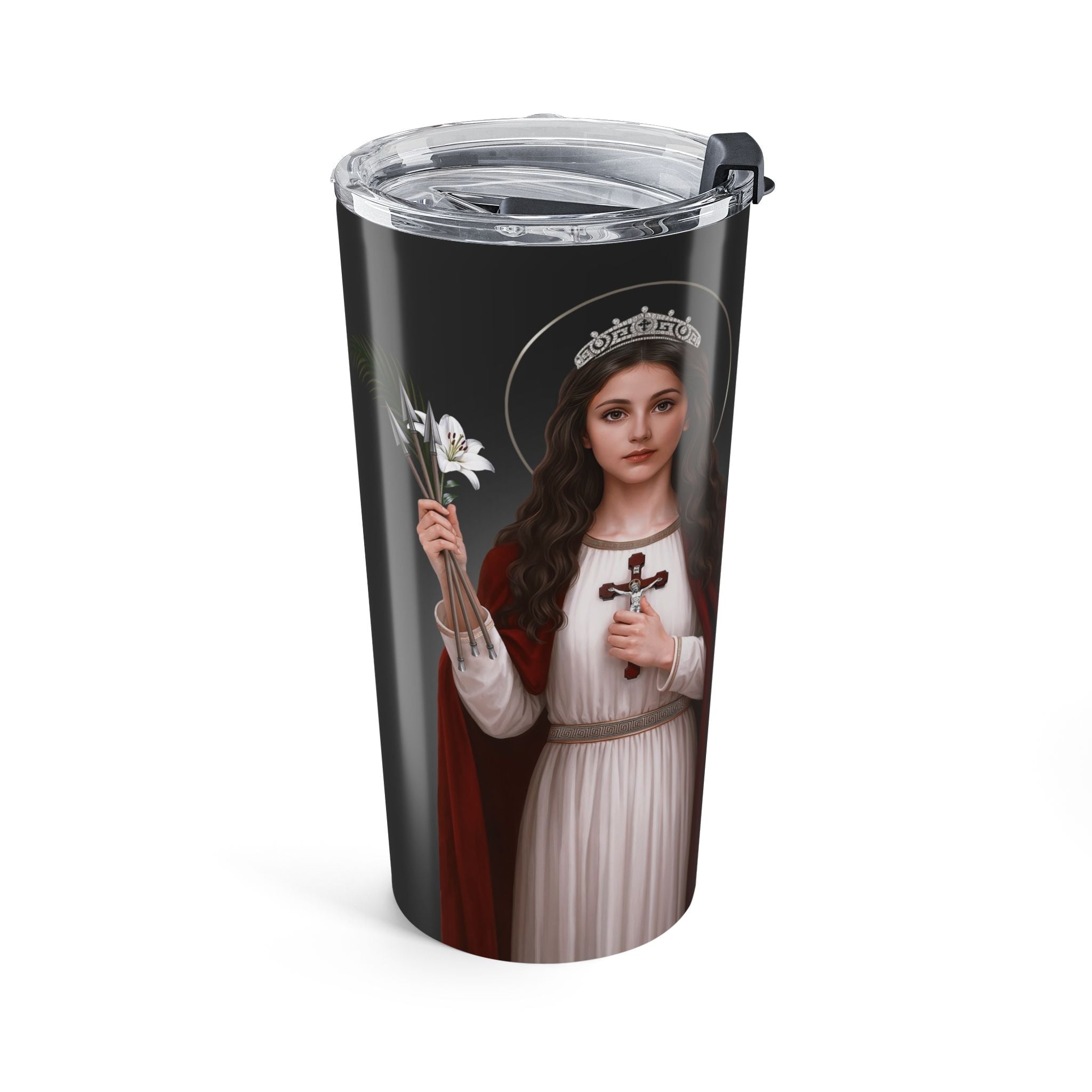 St. Philomena Lord's Prayer Tumbler (Ash 20 oz)