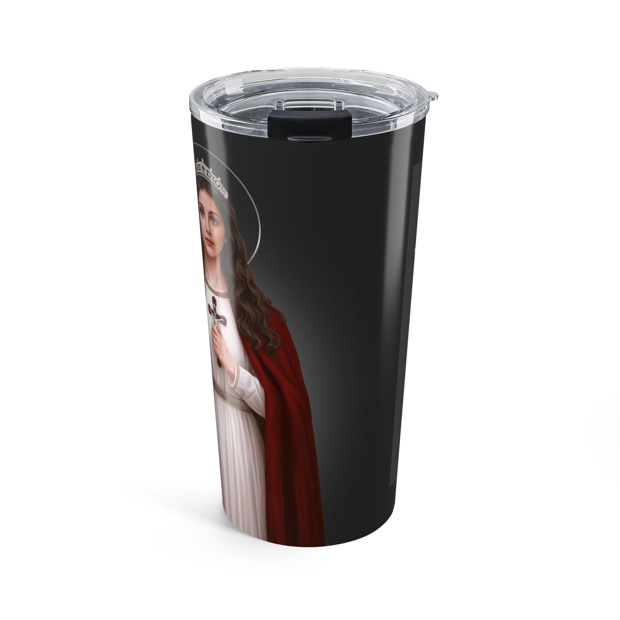 St. Philomena Lord's Prayer Tumbler (Ash 20 oz) - Venxara