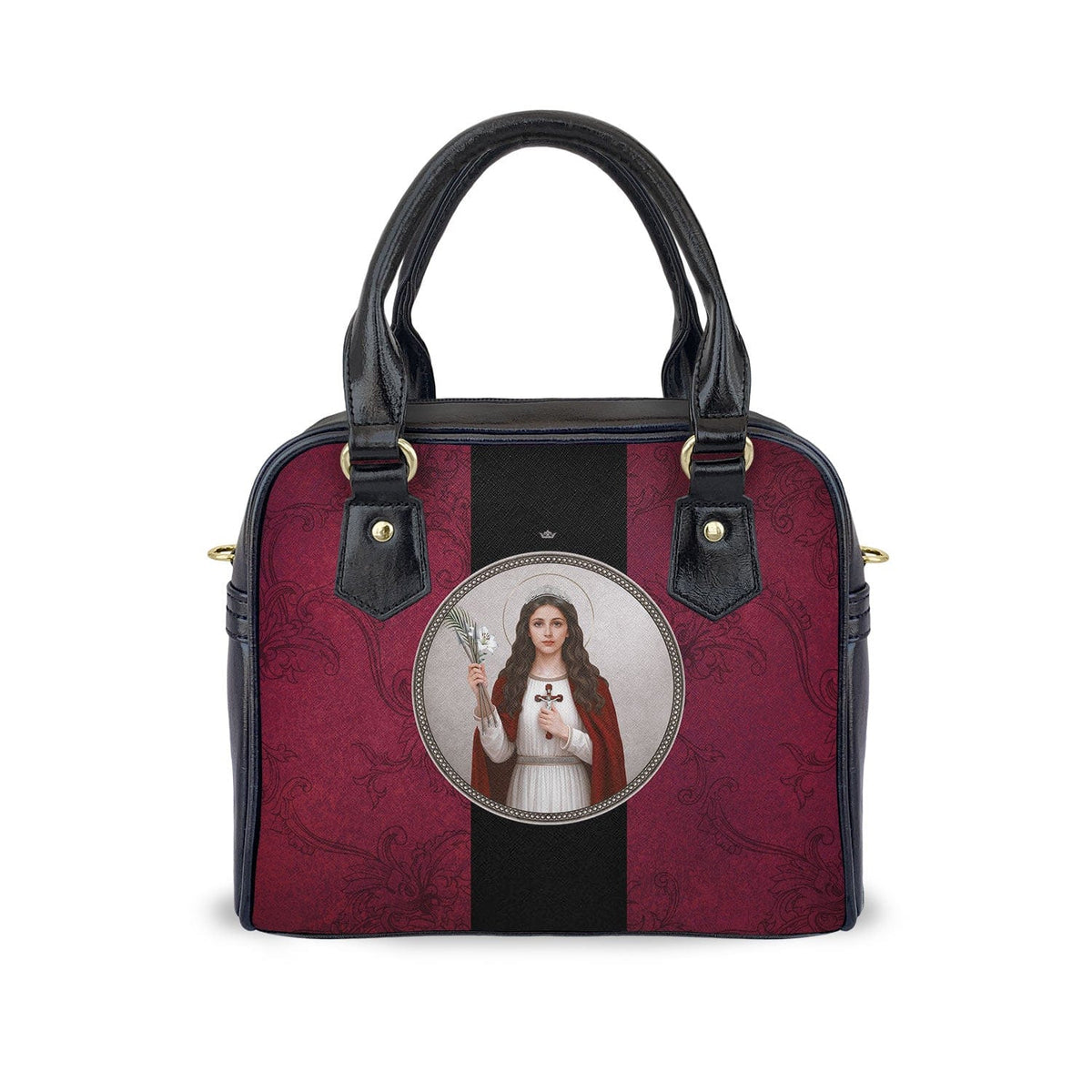 St. Philomena Medallion Handbag (Floral Patina) Copyright VENXARA