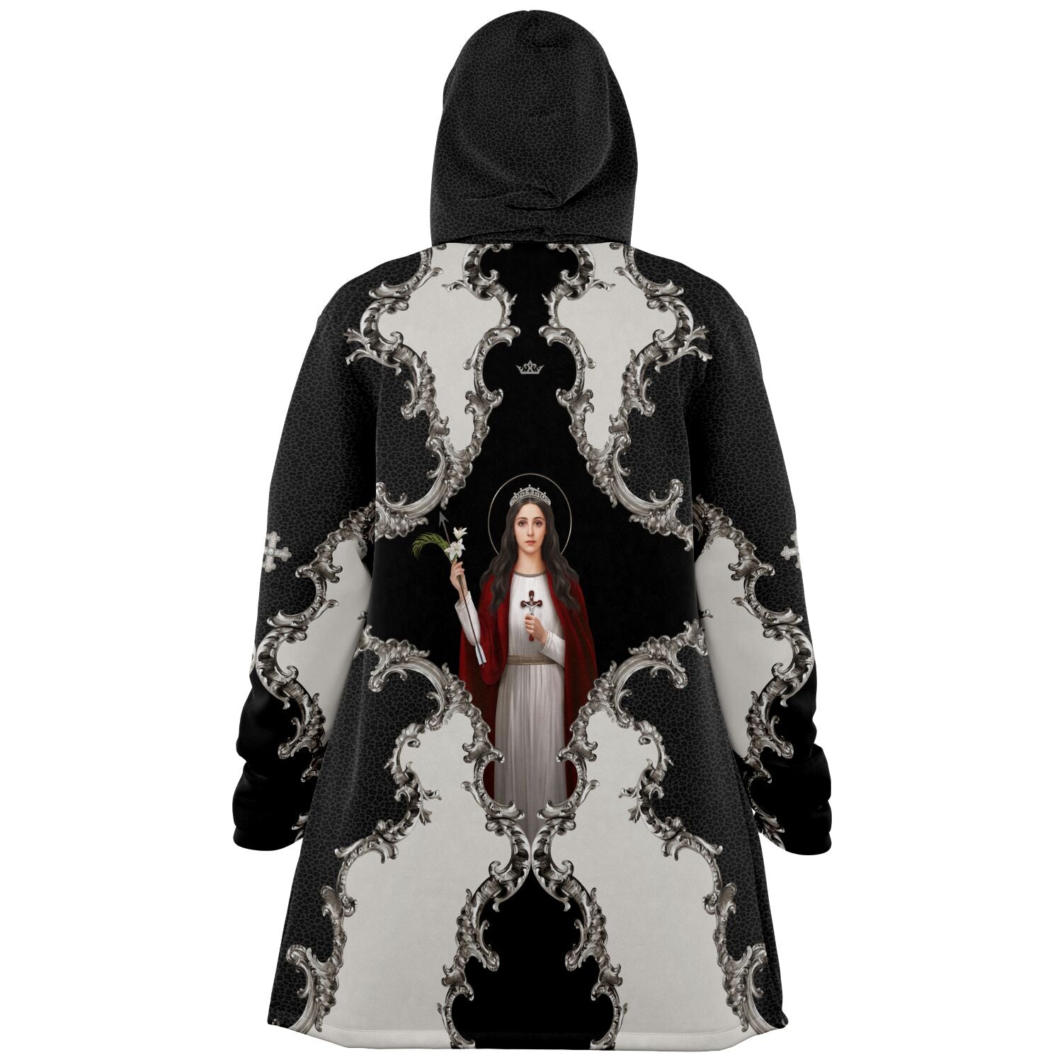 St. Philomena Microfleece Cloak (Baroque Leopard) - VENXARA®