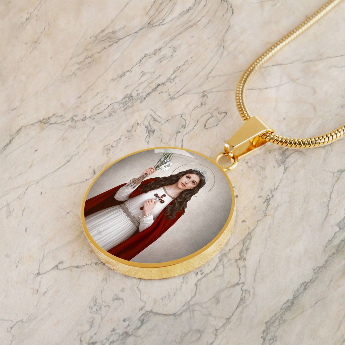 St. Philomena Pendant Necklace Copyright VENXARA