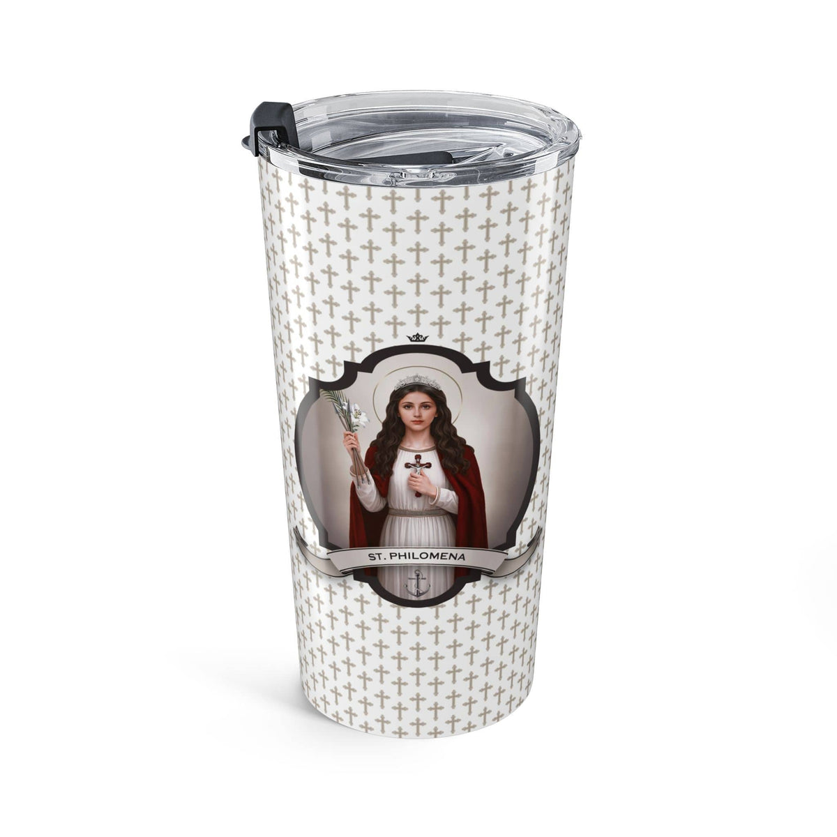 St. Philomena Tumbler (Crosses 20 oz) Copyright VENXARA