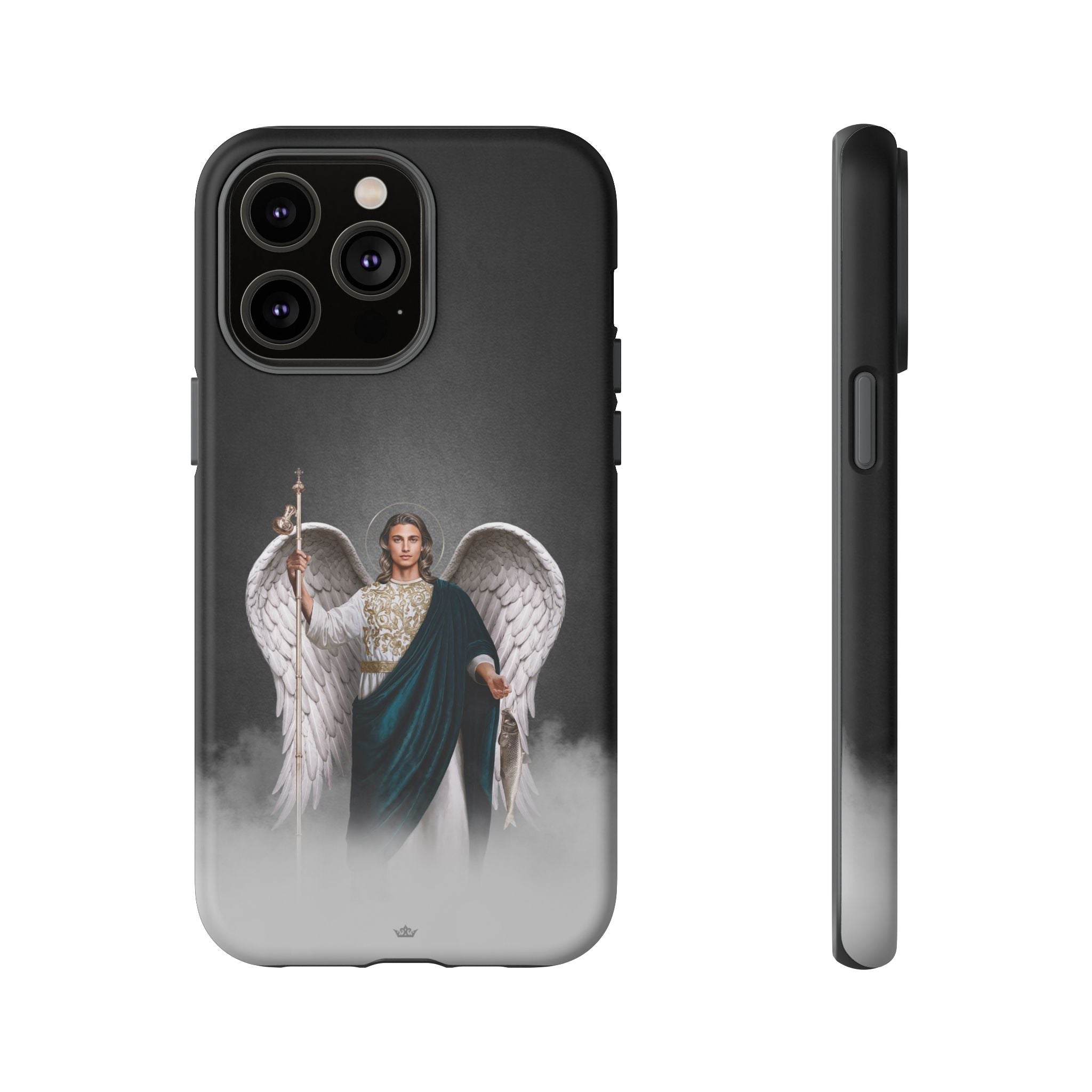 St. Raphael the Archangel Hard Phone Case (Dark) - VENXARA