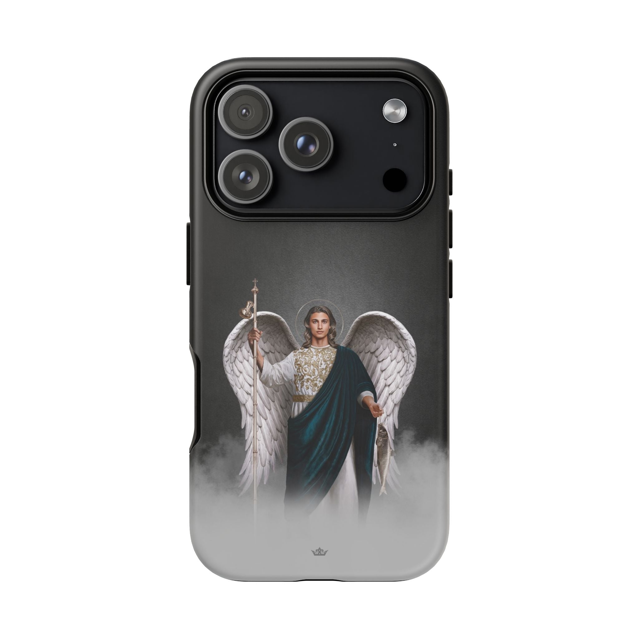 St. Raphael the Archangel Hard Phone Case (Dark) - VENXARA