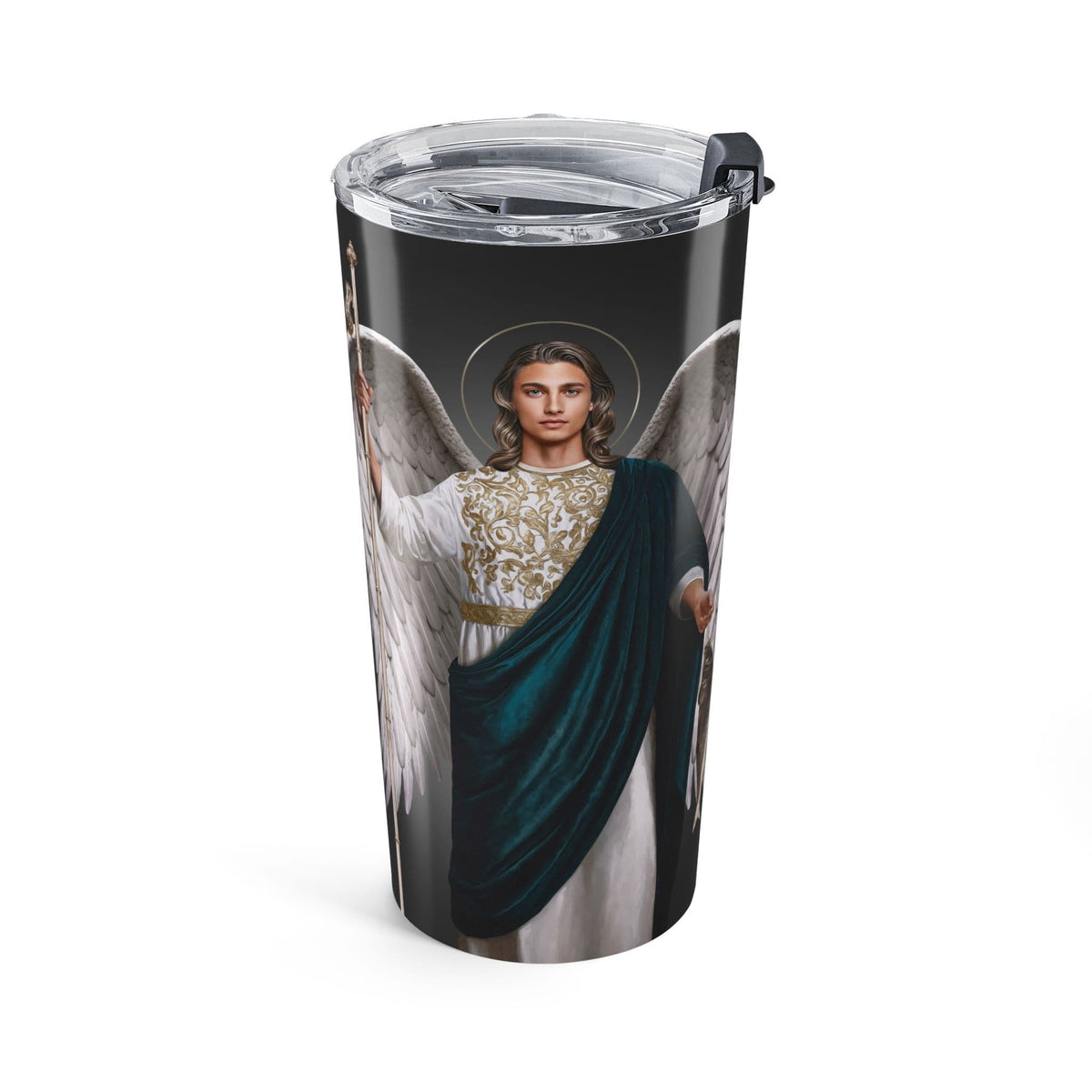 St. Raphael the Archangel Lord's Prayer Tumbler (Ash 20 oz) Copyright VENXARA