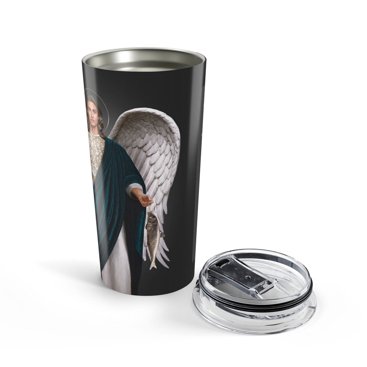 St. Raphael the Archangel Lord's Prayer Tumbler (Ash 20 oz) Copyright VENXARA