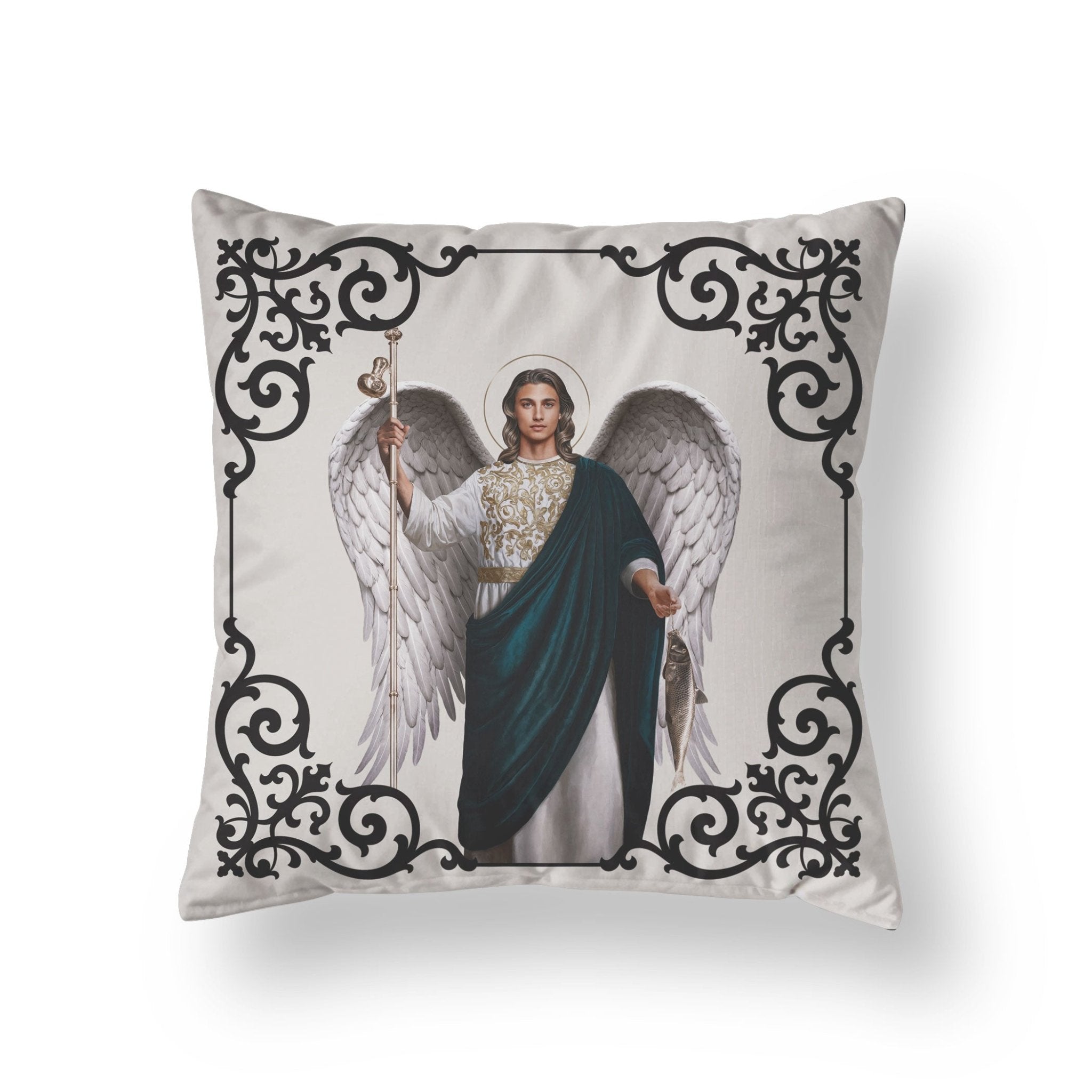 St. Raphael the Archangel Pillow - VENXARA®